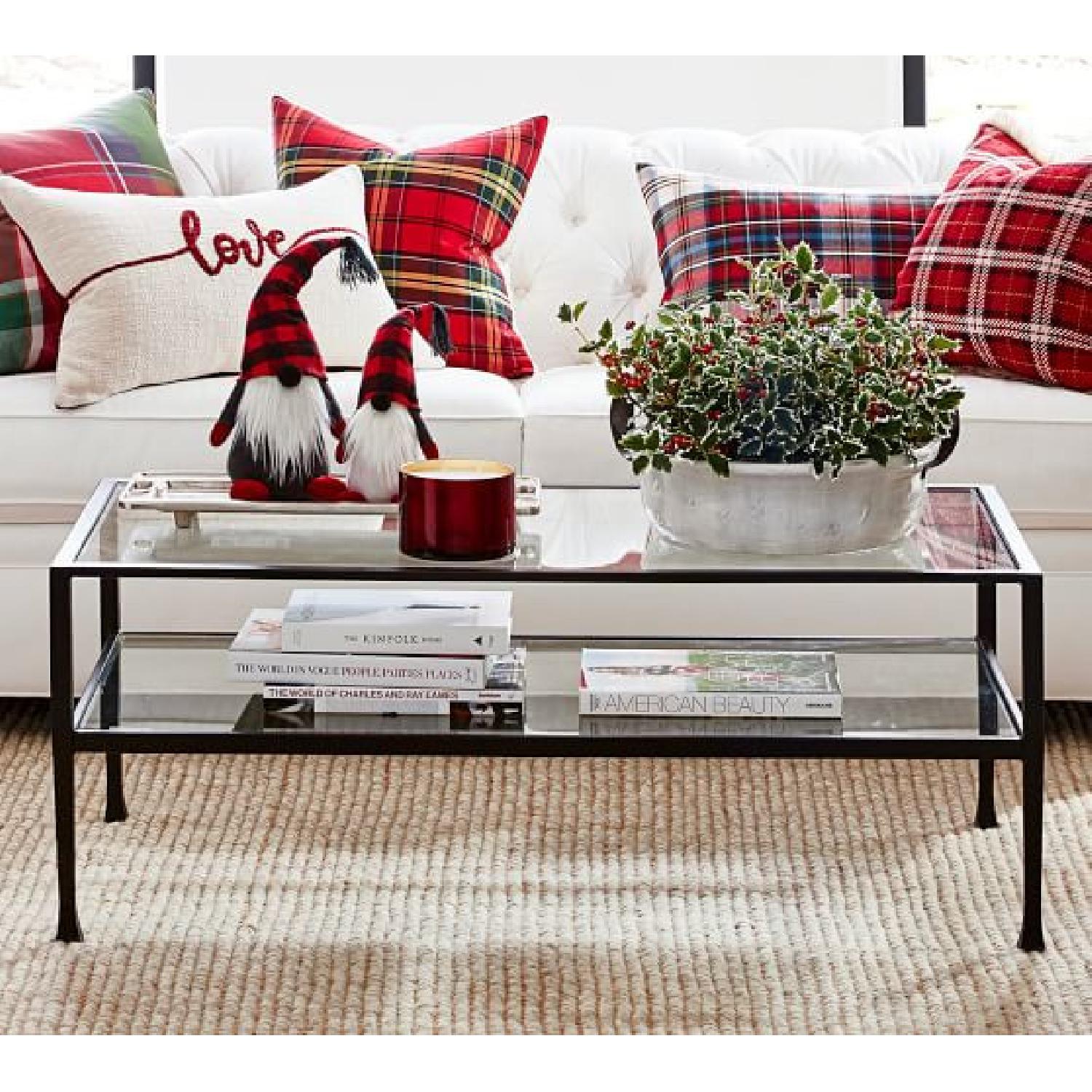 Pottery Barn Modern Glass Coffee Table - image-3
