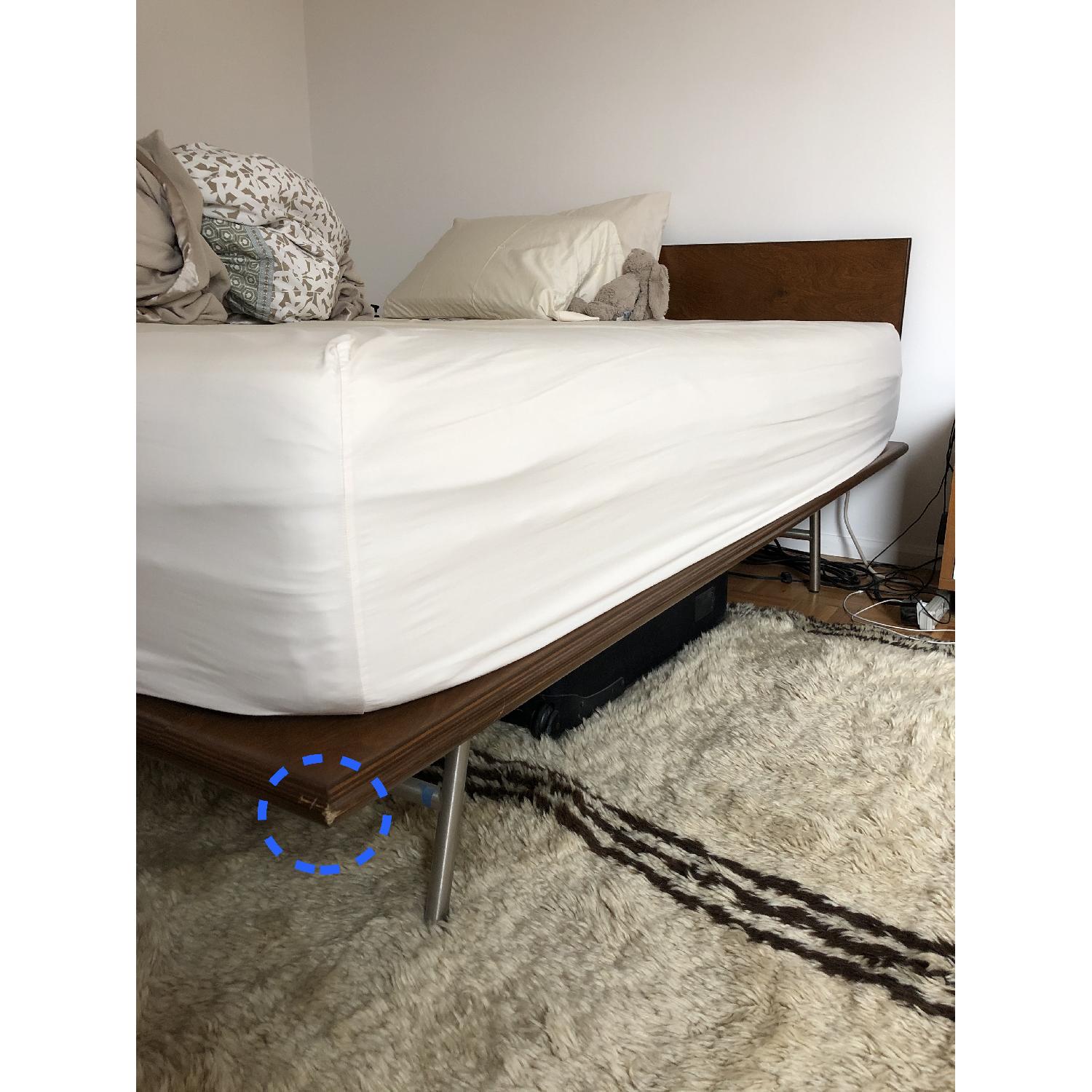 Modernica Solid Wood Queen Bed Frame in Walnut - image-3