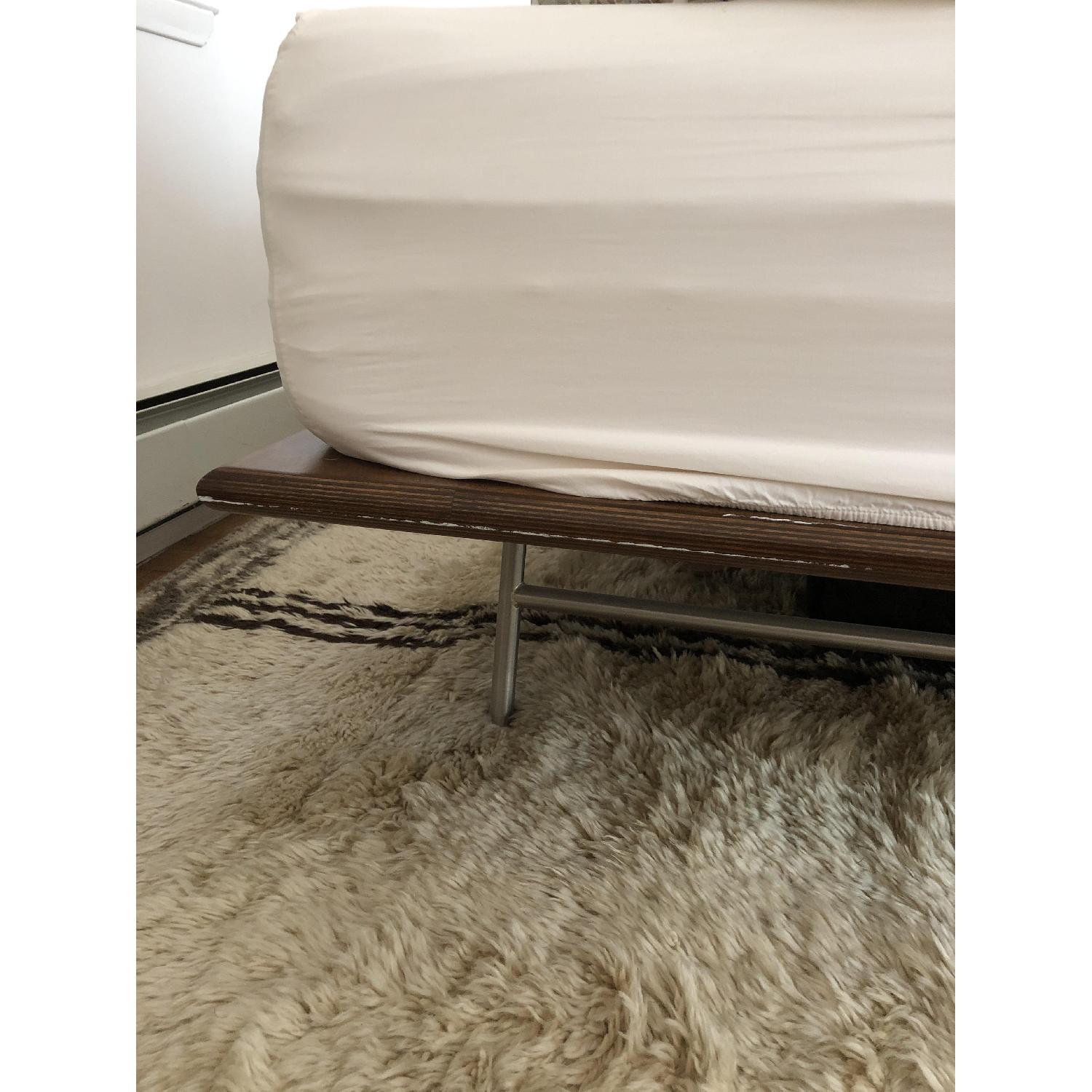 Modernica Solid Wood Queen Bed Frame in Walnut - image-4