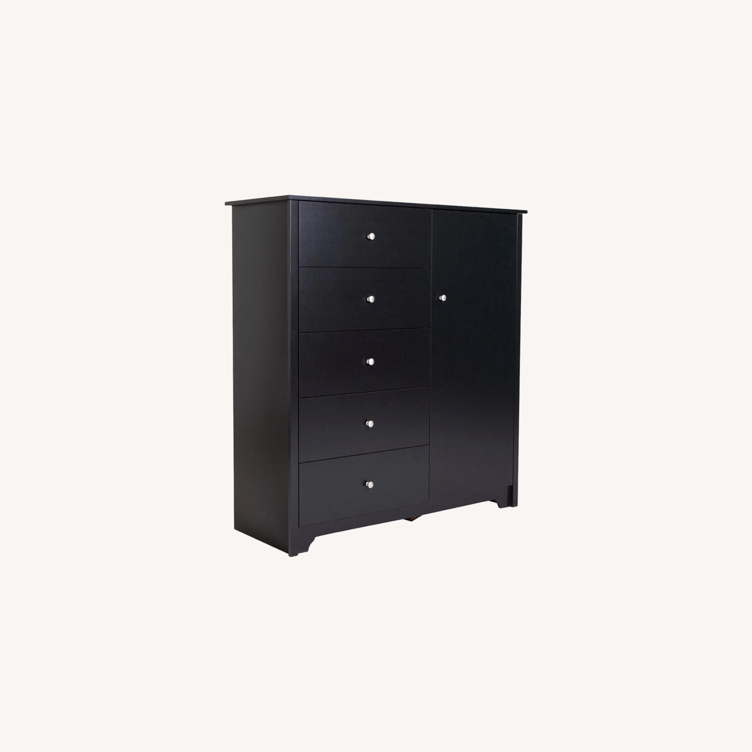 South Shore Furniture Black 5 Drawer Dresser w/ AptDeco