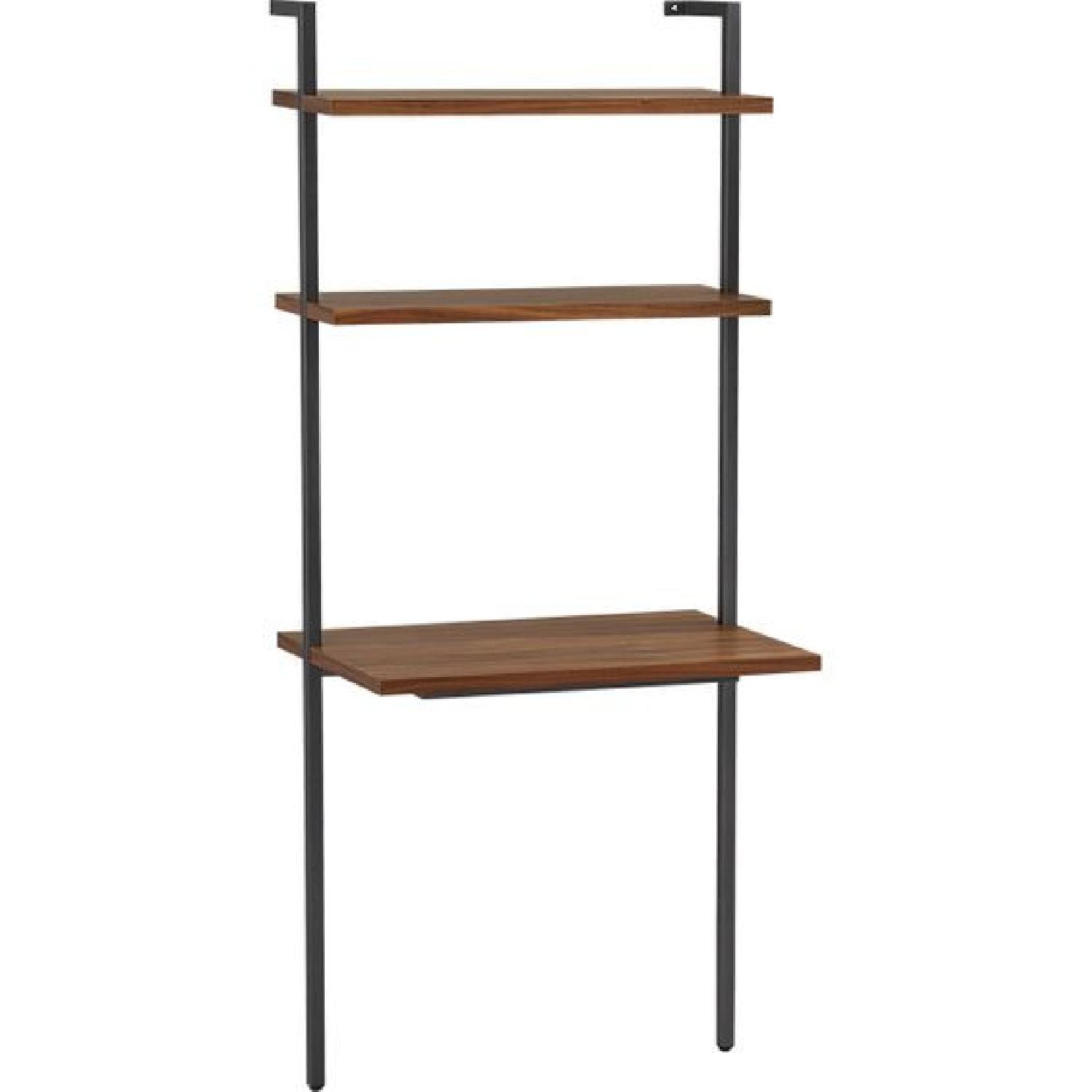 CB2 Helix Acacia Desk AptDeco