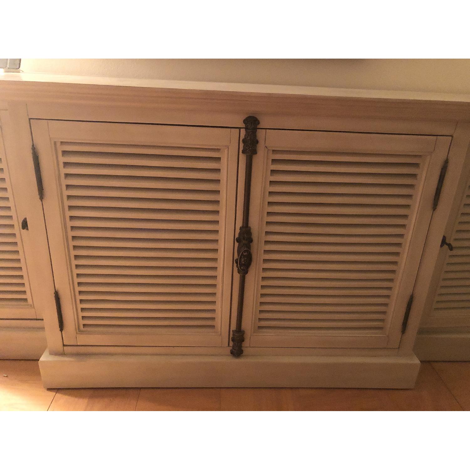 Restoration Hardware Shutter Door Media Console AptDeco