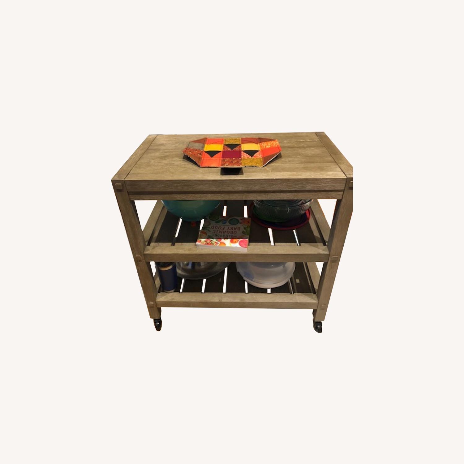 Pottery Barn Bar Cart/Island - image-0