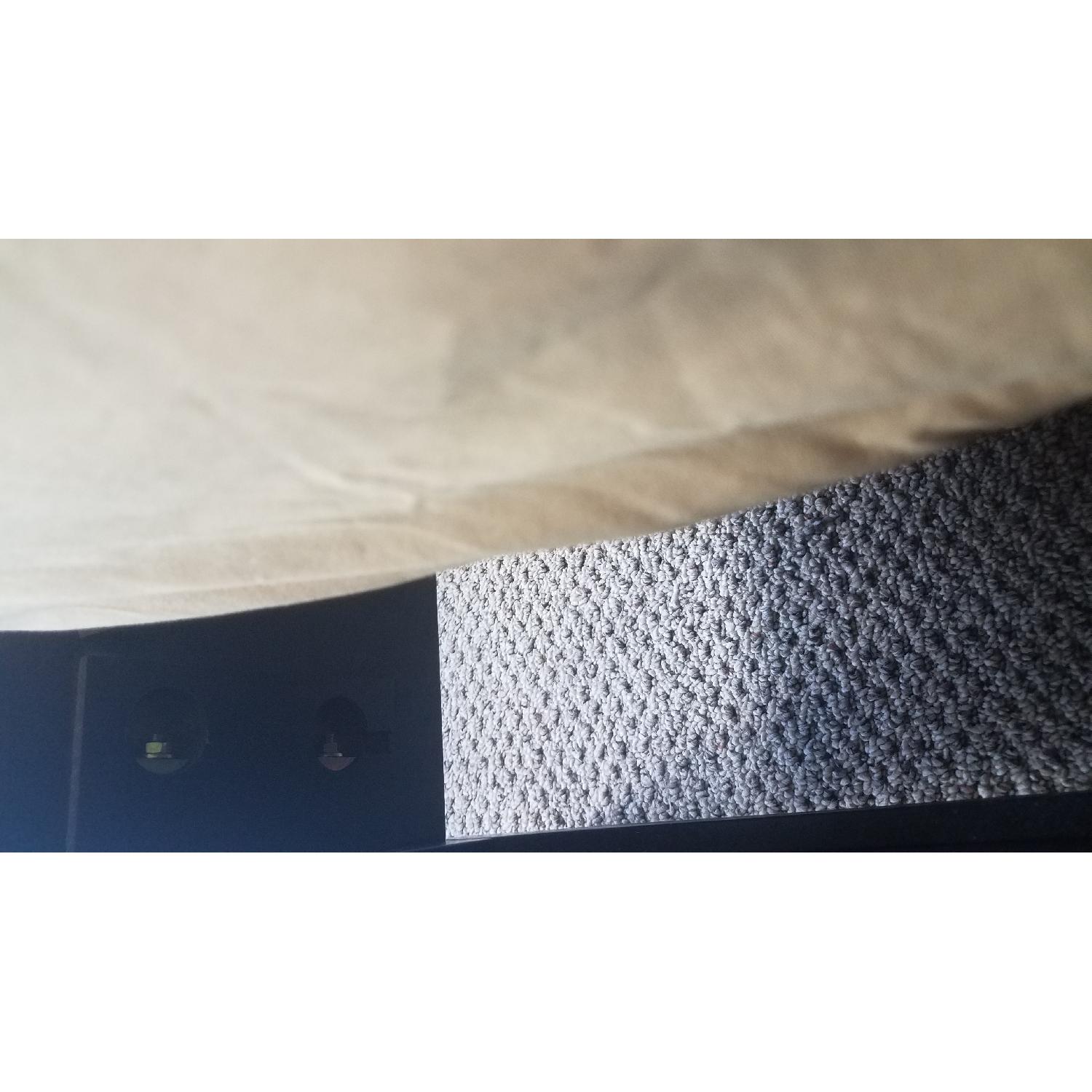 Raymour & Flanigan Merlot Wood Bed w/ Tufted Headboard - image-8