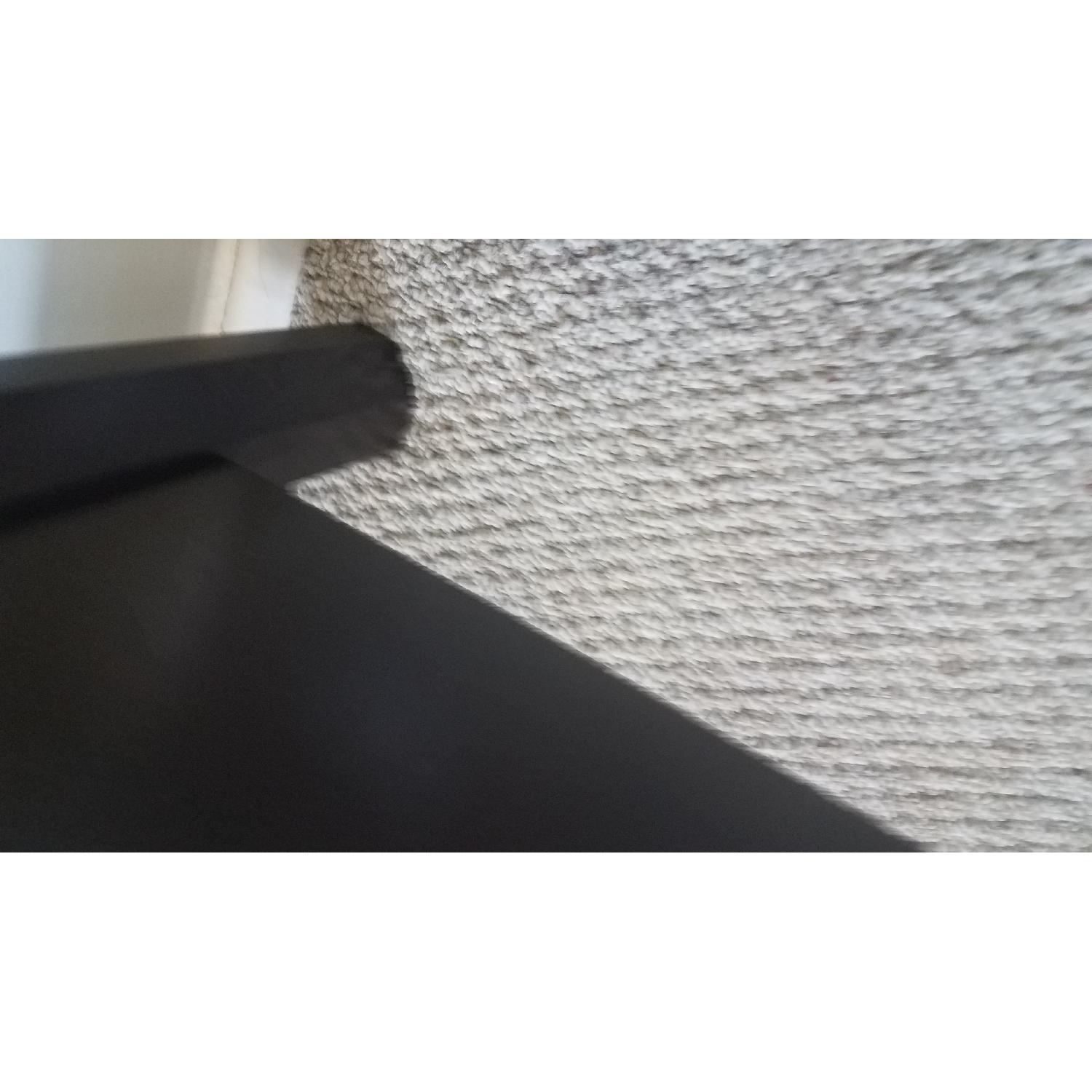 Raymour & Flanigan Merlot Wood Bed w/ Tufted Headboard - image-9