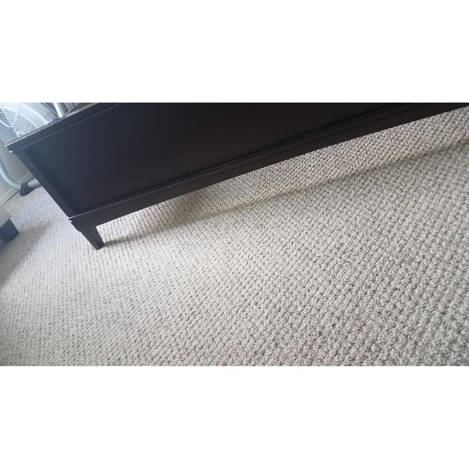 Raymour & Flanigan Merlot Wood Bed w/ Tufted Headboard - image-13