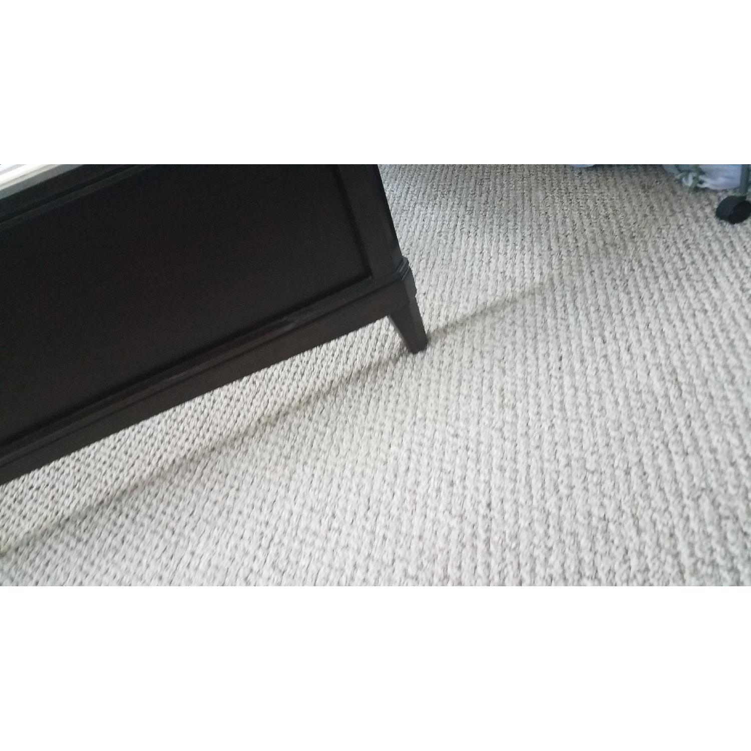 Raymour & Flanigan Merlot Wood Bed w/ Tufted Headboard - image-17