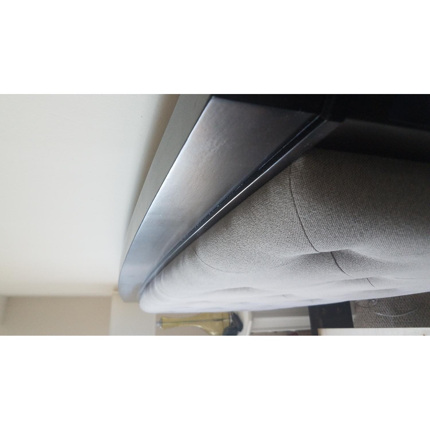 Raymour & Flanigan Merlot Wood Bed w/ Tufted Headboard - image-16