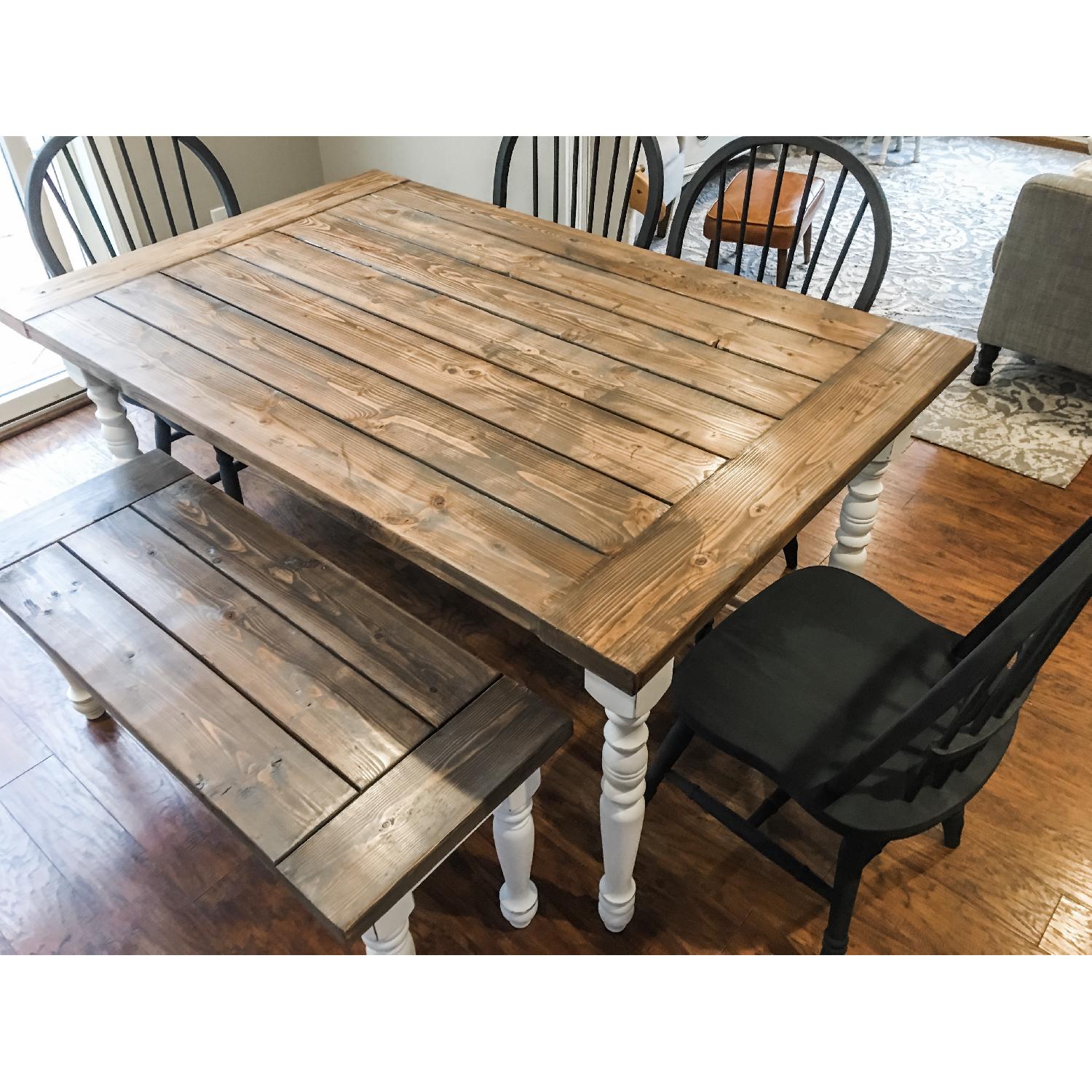 Custom Farmhouse 6-Piece Dining Set - image-2