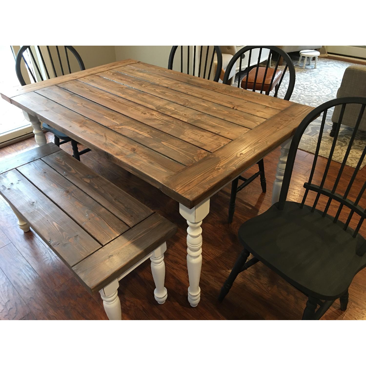 Custom Farmhouse 6-Piece Dining Set - image-4