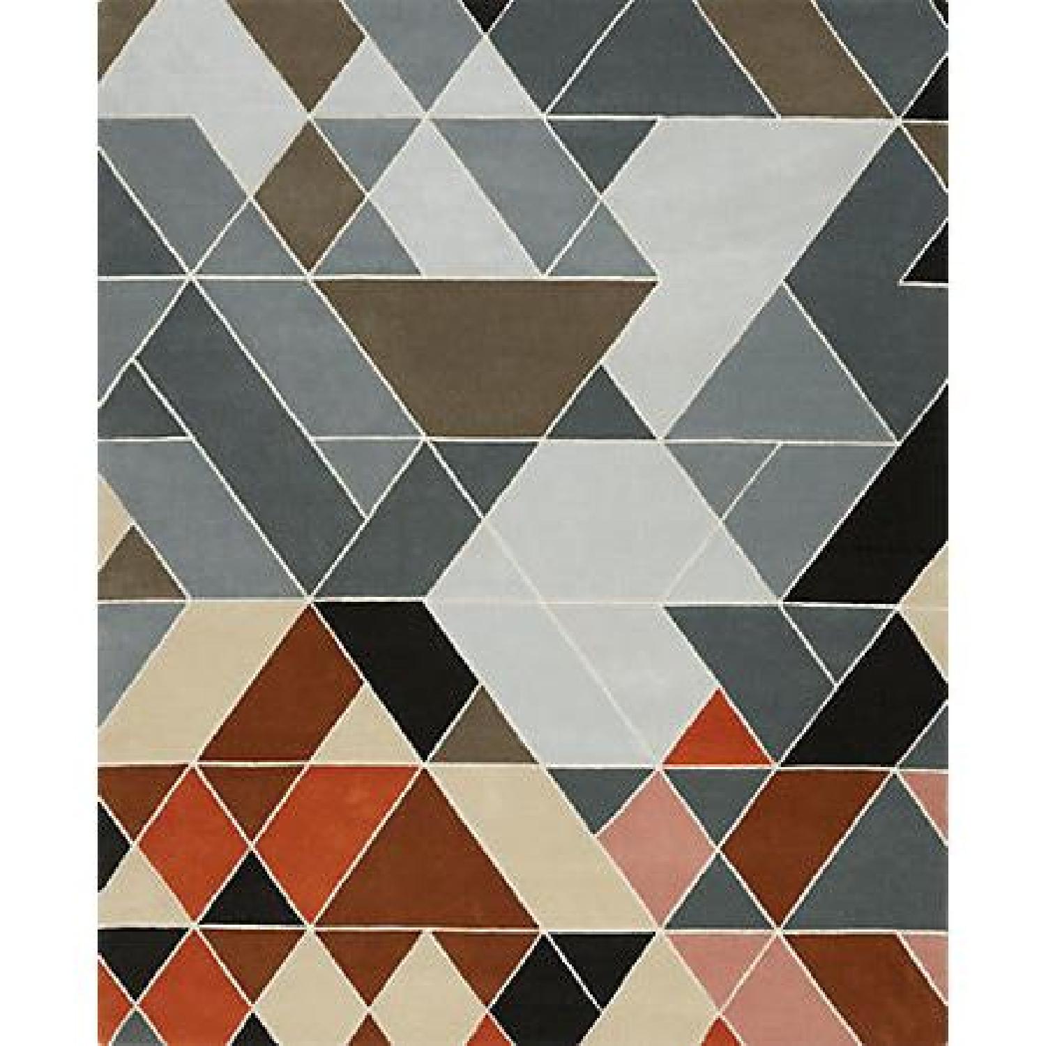 CB2 Multi Color Modern Wool Rug - image-0
