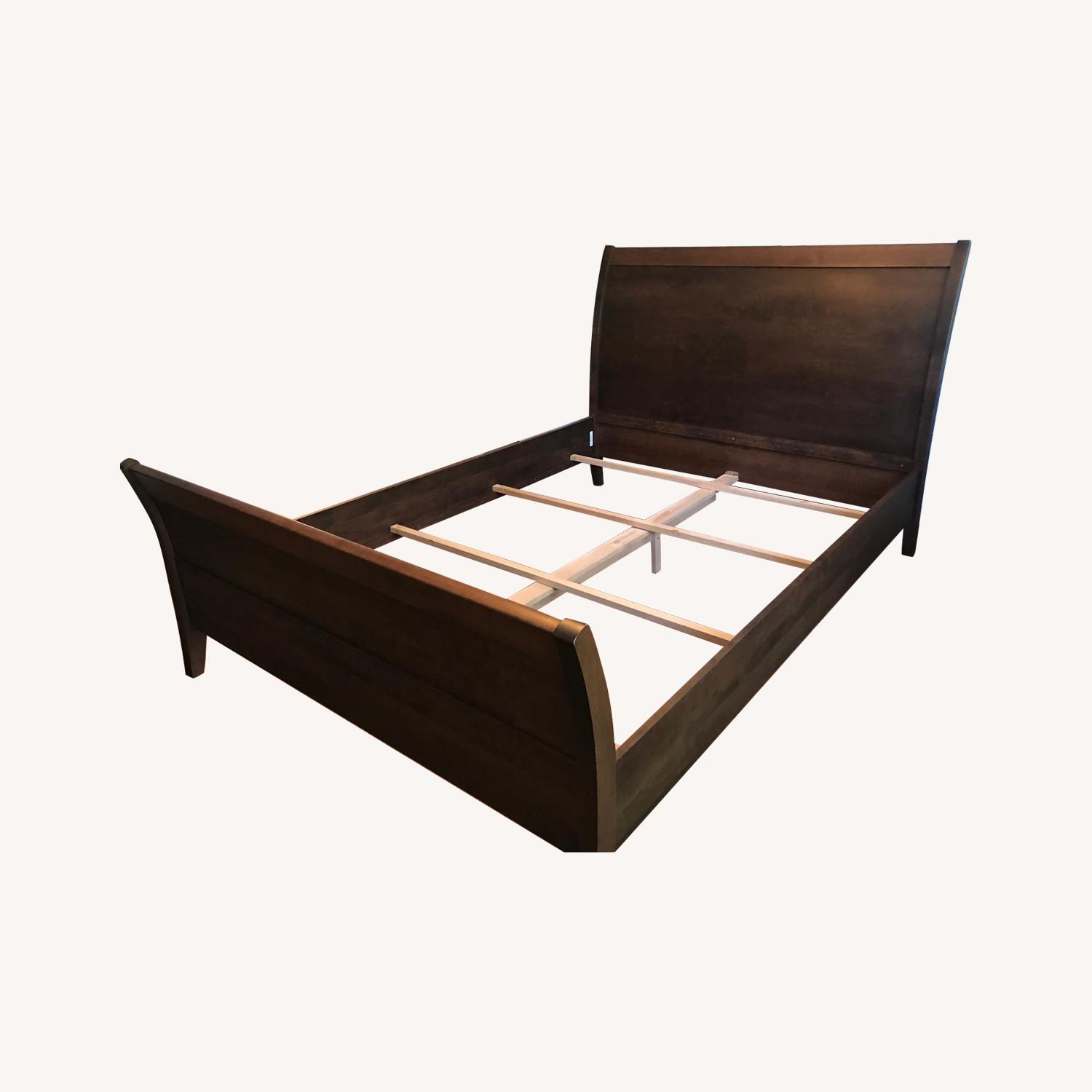 Baronet Solid Mahogany Queen Bed Frame - image-0