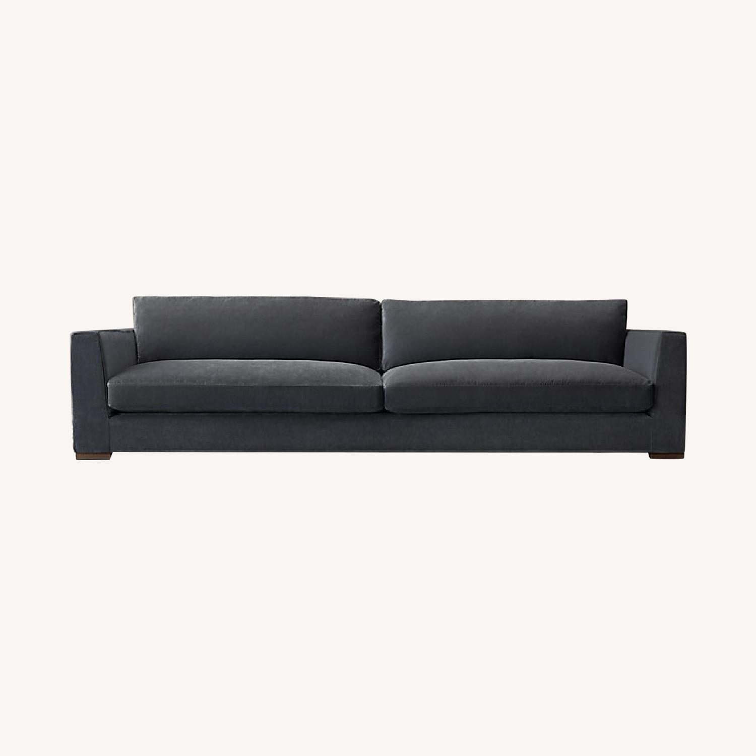Restoration Hardware Velvet Sofa AptDeco