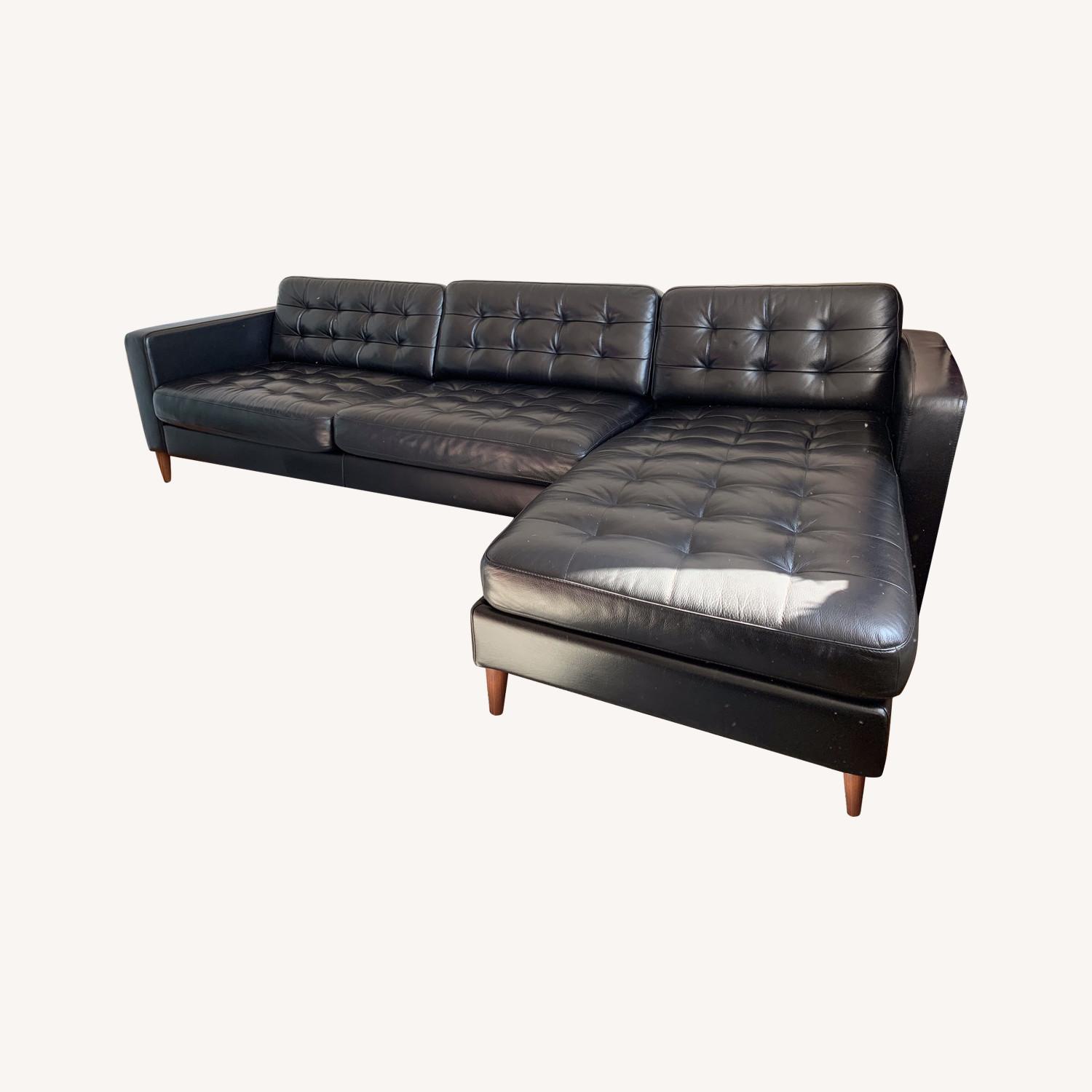 Ikea MidCentury Modern Sectional Sofa w/ Chaise AptDeco