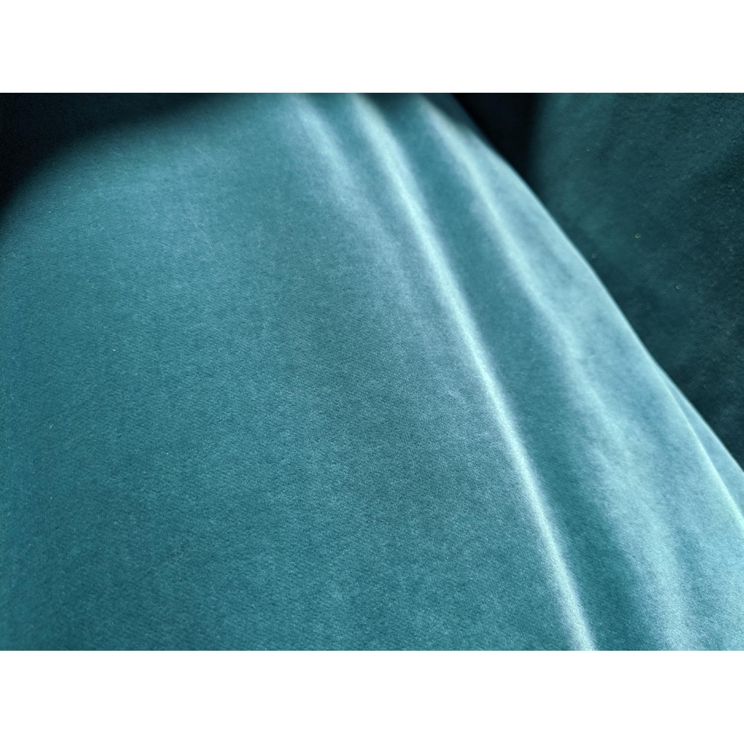 Bespoke English Cotton Velvet Sofa - image-2