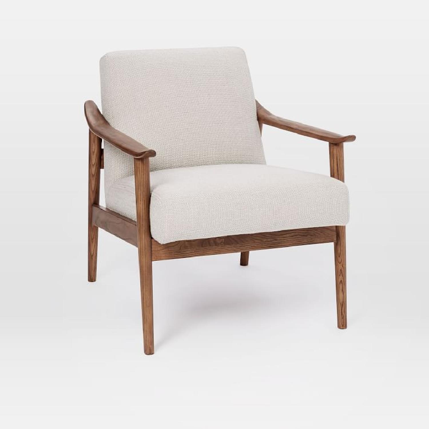 West Elm Mid Century Walnut Armchair - image-4