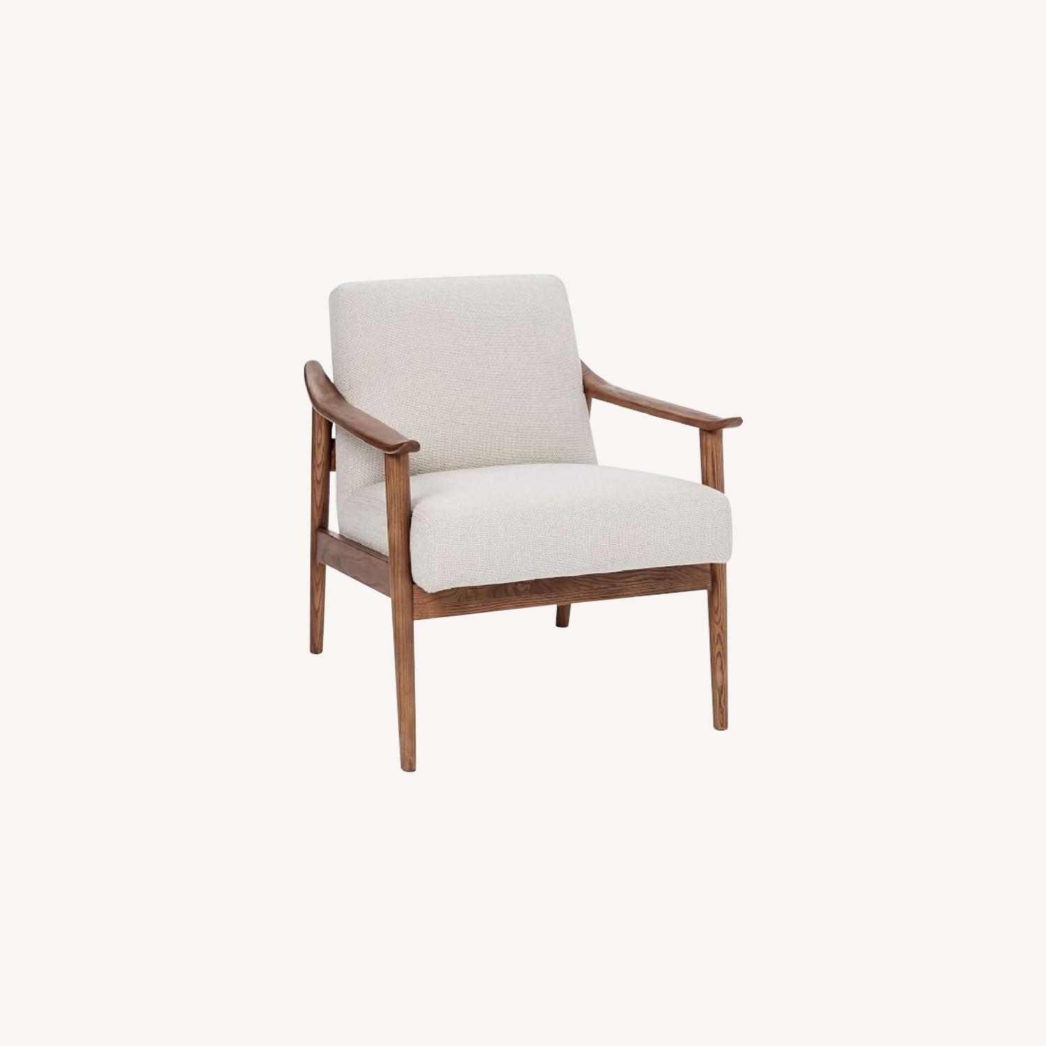 West Elm Mid Century Walnut Armchair - image-0