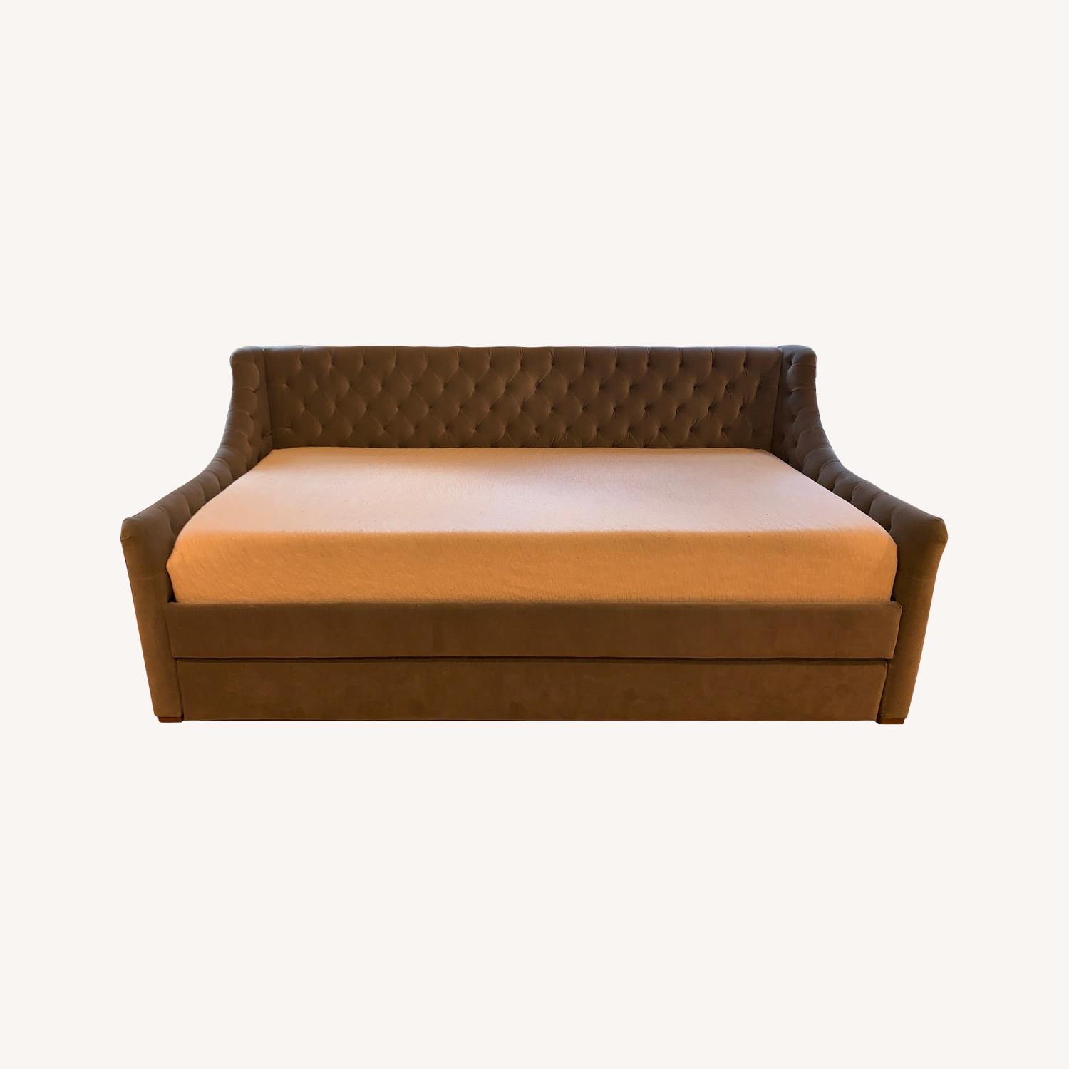 Restoration Hardware Teen Devyn Tufted Daybed w/ Trundle - image-0