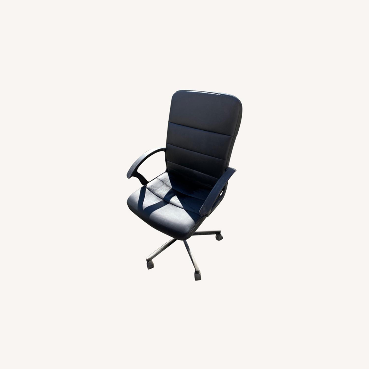 Ikea Black Swivel Office Chair AptDeco