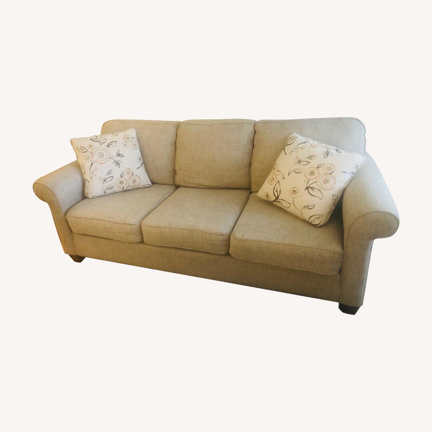Raymour & Flanigan Reupholstered Sofa - image-0
