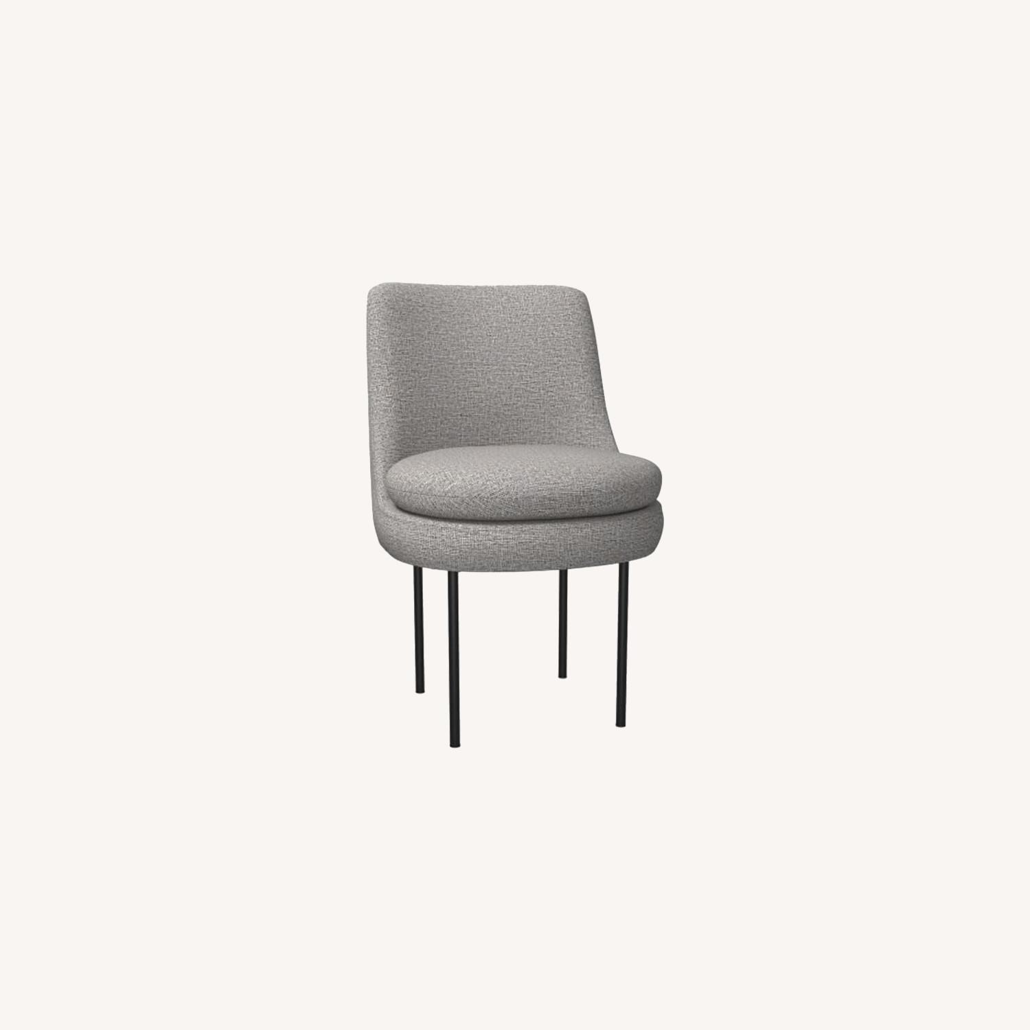 West Elm Modern Curved Upholstered Dining Chair