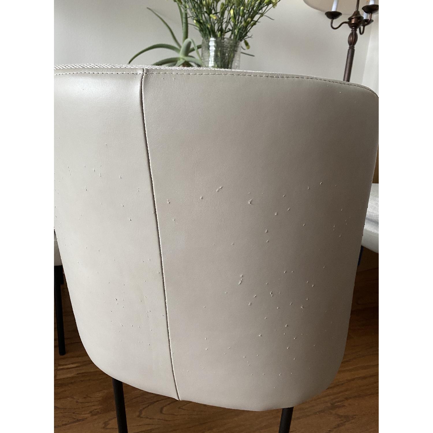 West Elm Modern Curved Upholstered Dining Chair - Thumbnail 2