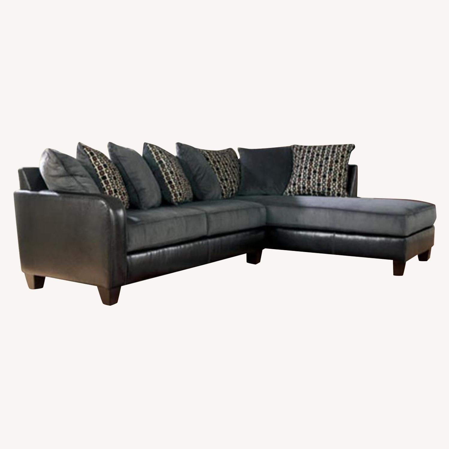 Jersey Pewter Left Arm Facing Sectional Sofa - image-0