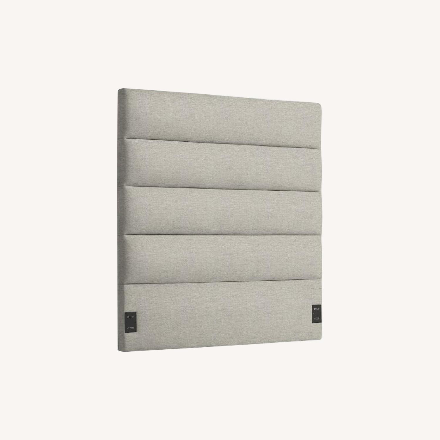 West Elm Panel Tufted Headboard AptDeco