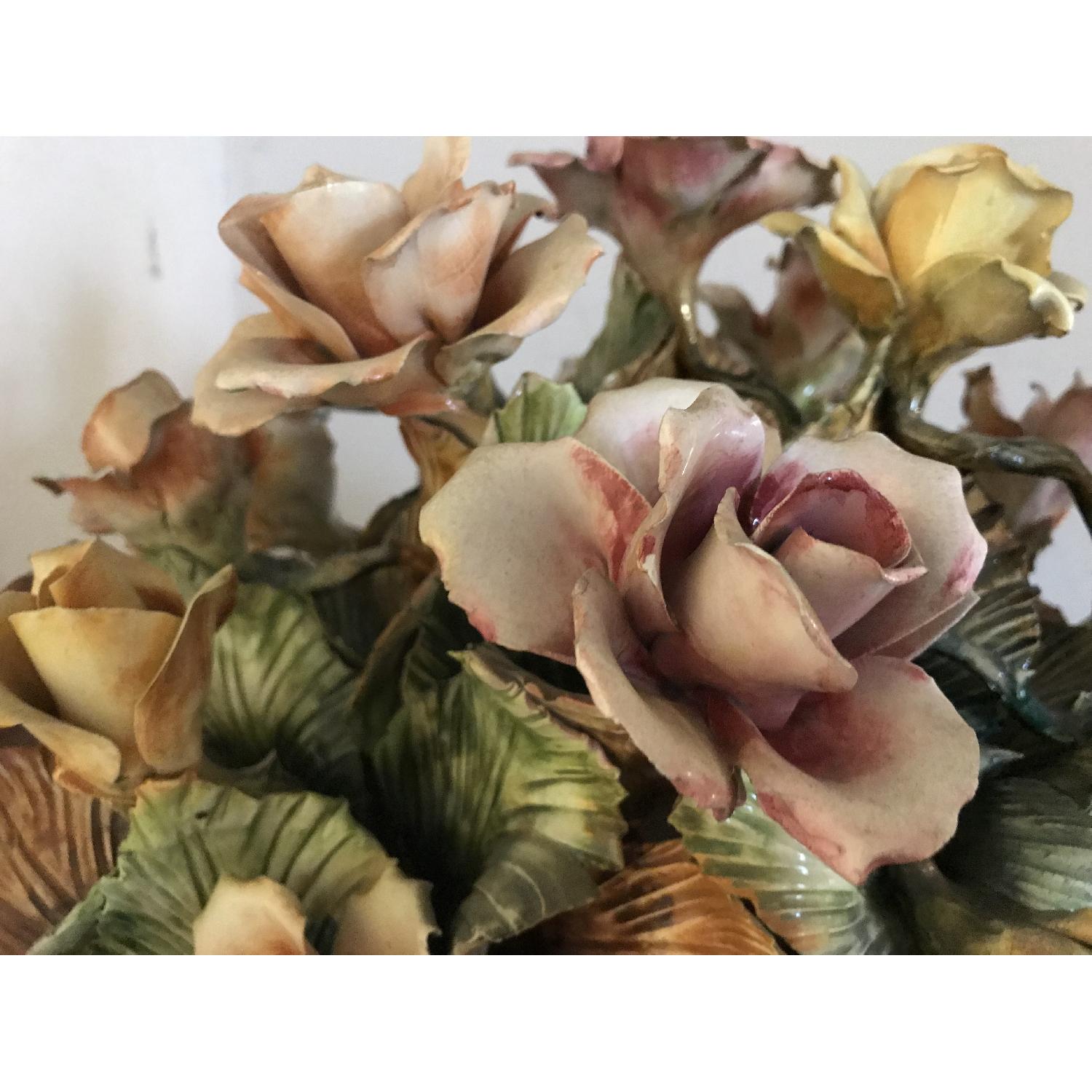 Vintage Capodimonte Porcelain Flower Basket - image-17