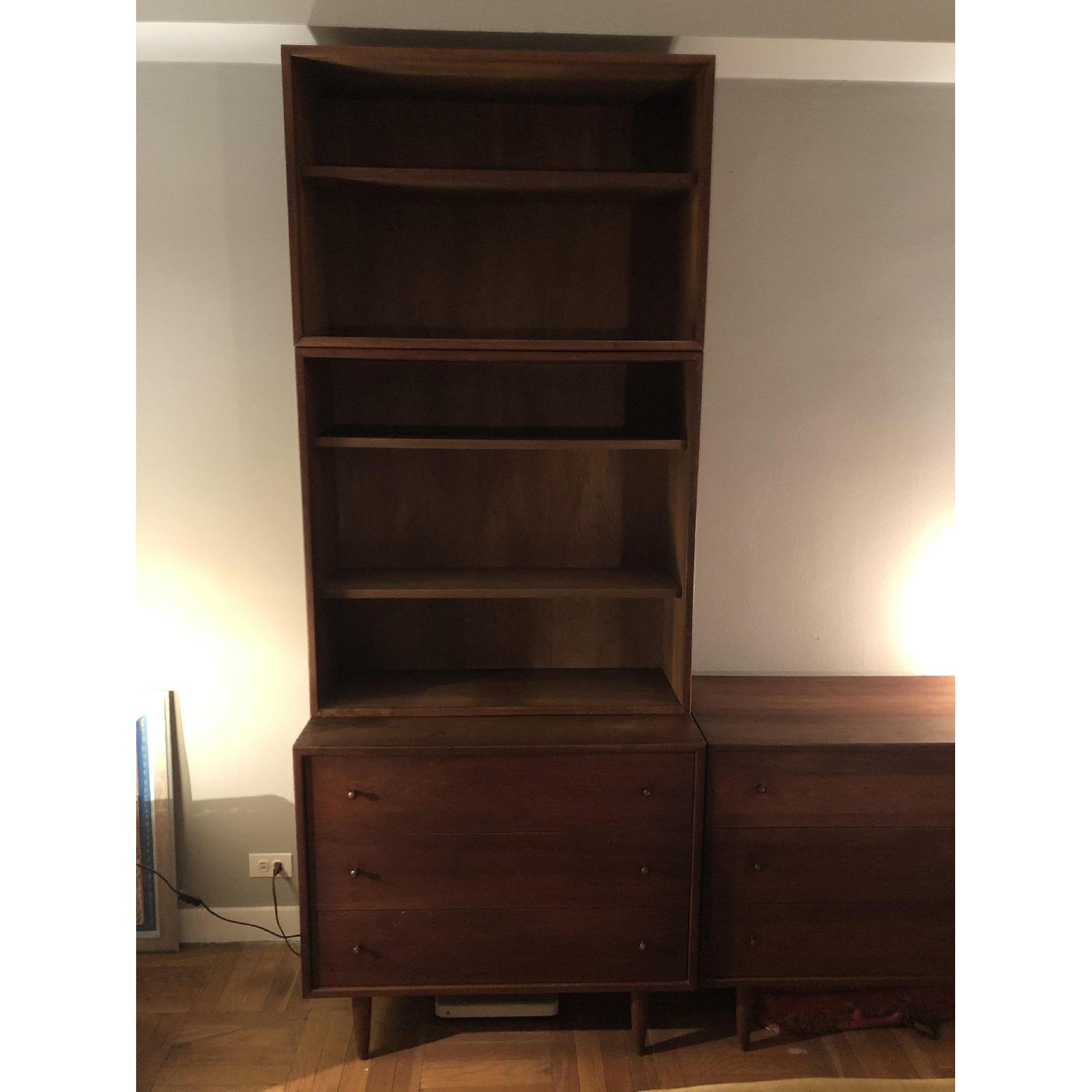 Ethan Allen Set of 3-drawer dressers + stackable Bookcases - image-5