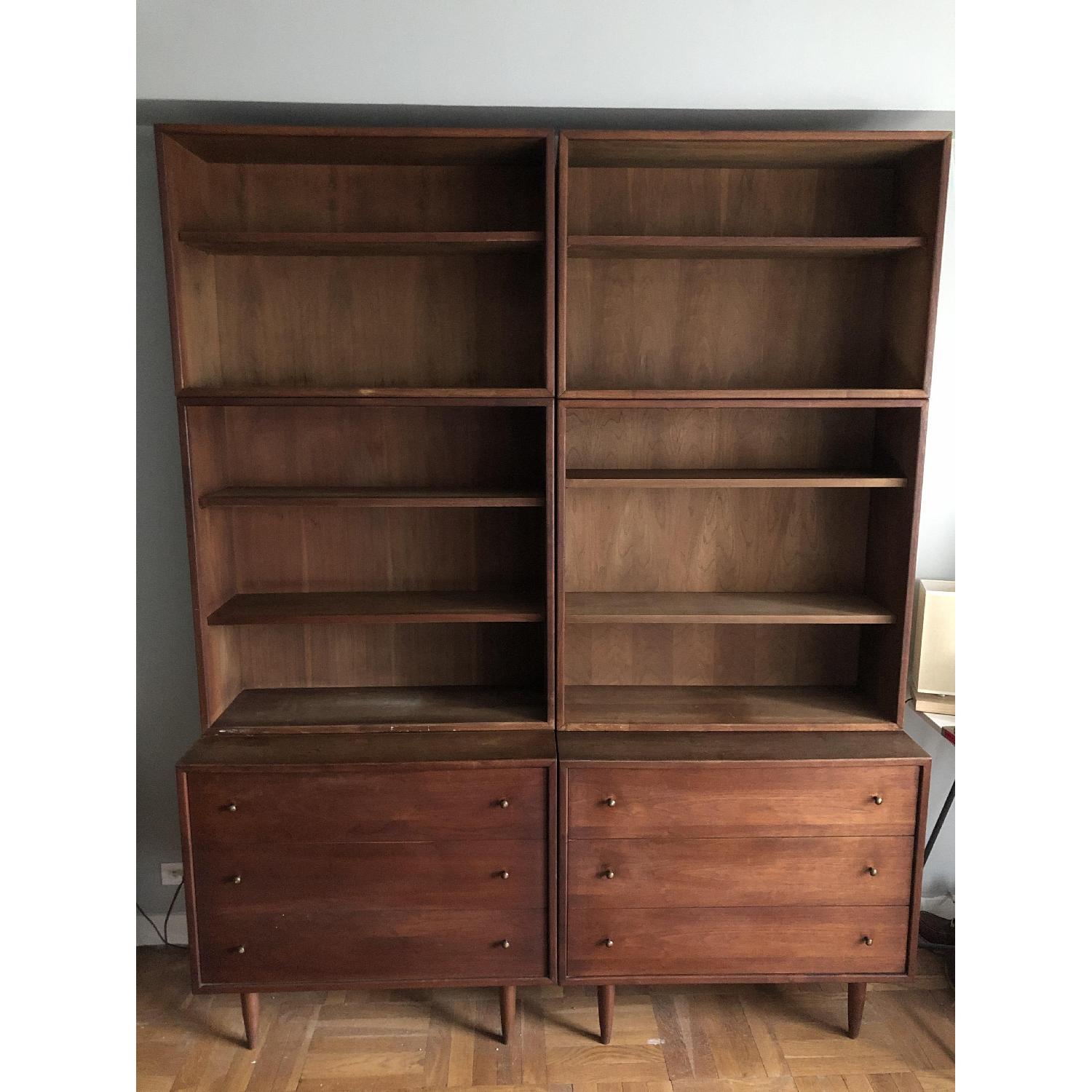 Ethan Allen Set of 3-drawer dressers + stackable Bookcases - image-12