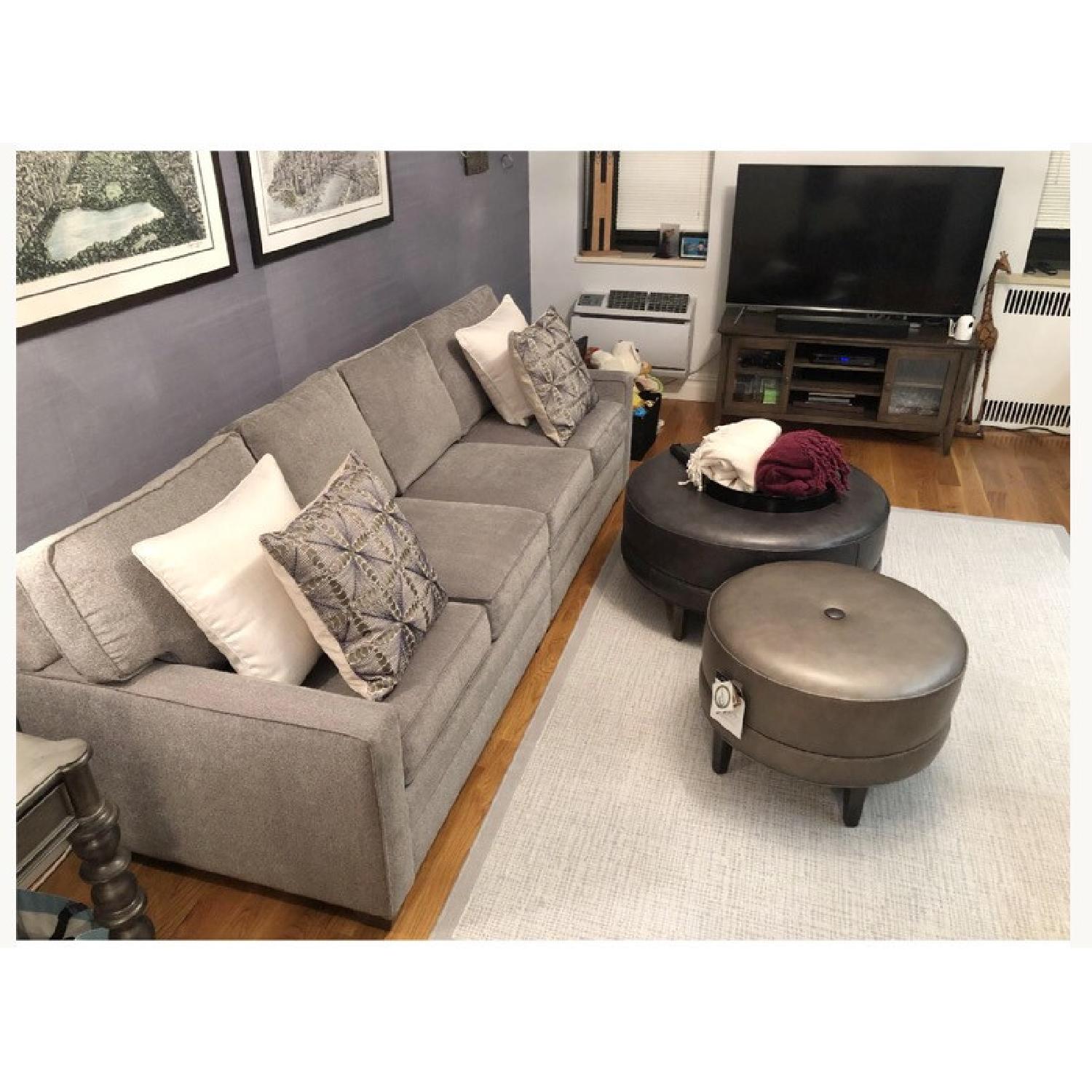 Ethan Allen Grey Sectional Sofa - image-3