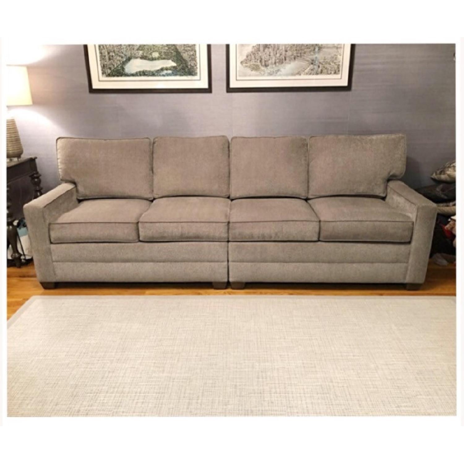 Ethan Allen Grey Sectional Sofa - image-4