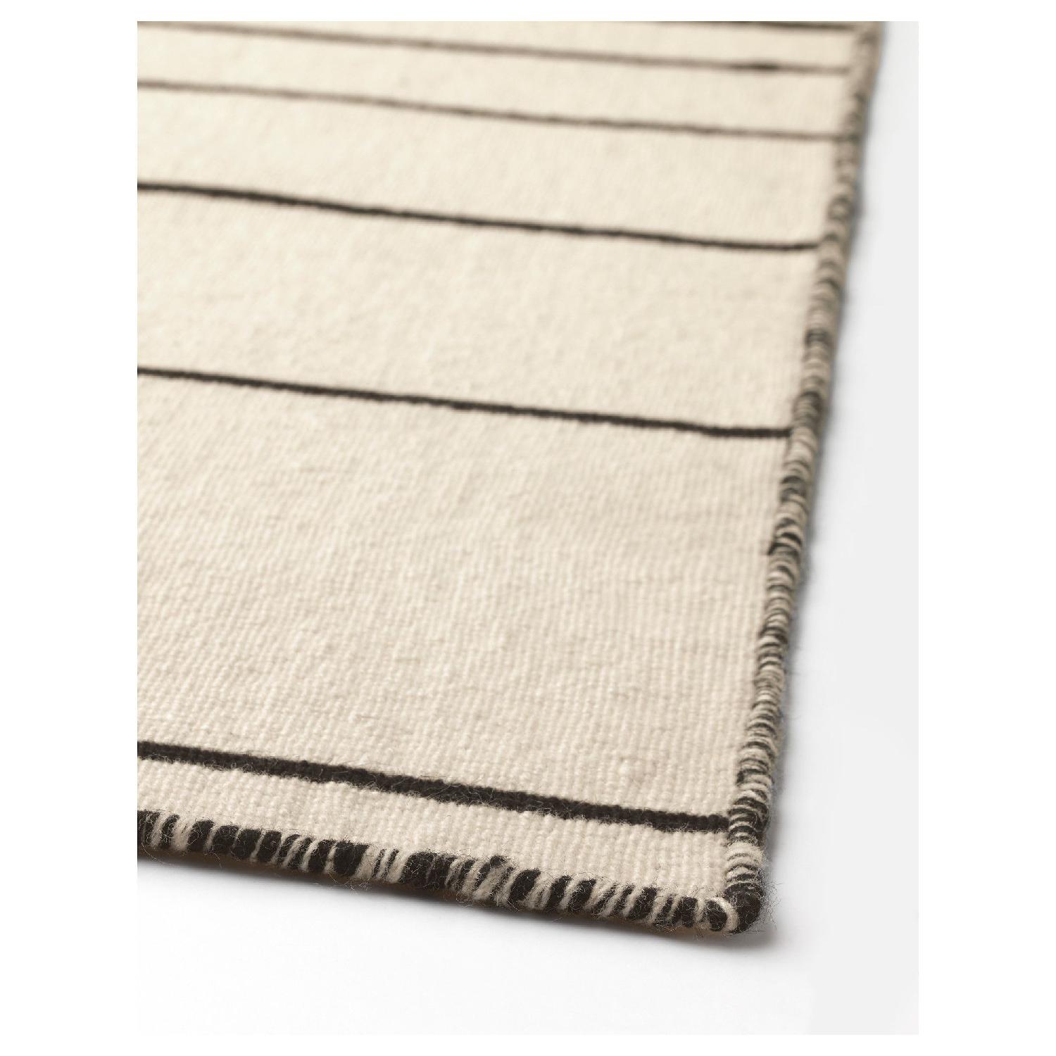 Ikea Black & Ivory Area Rug - image-2
