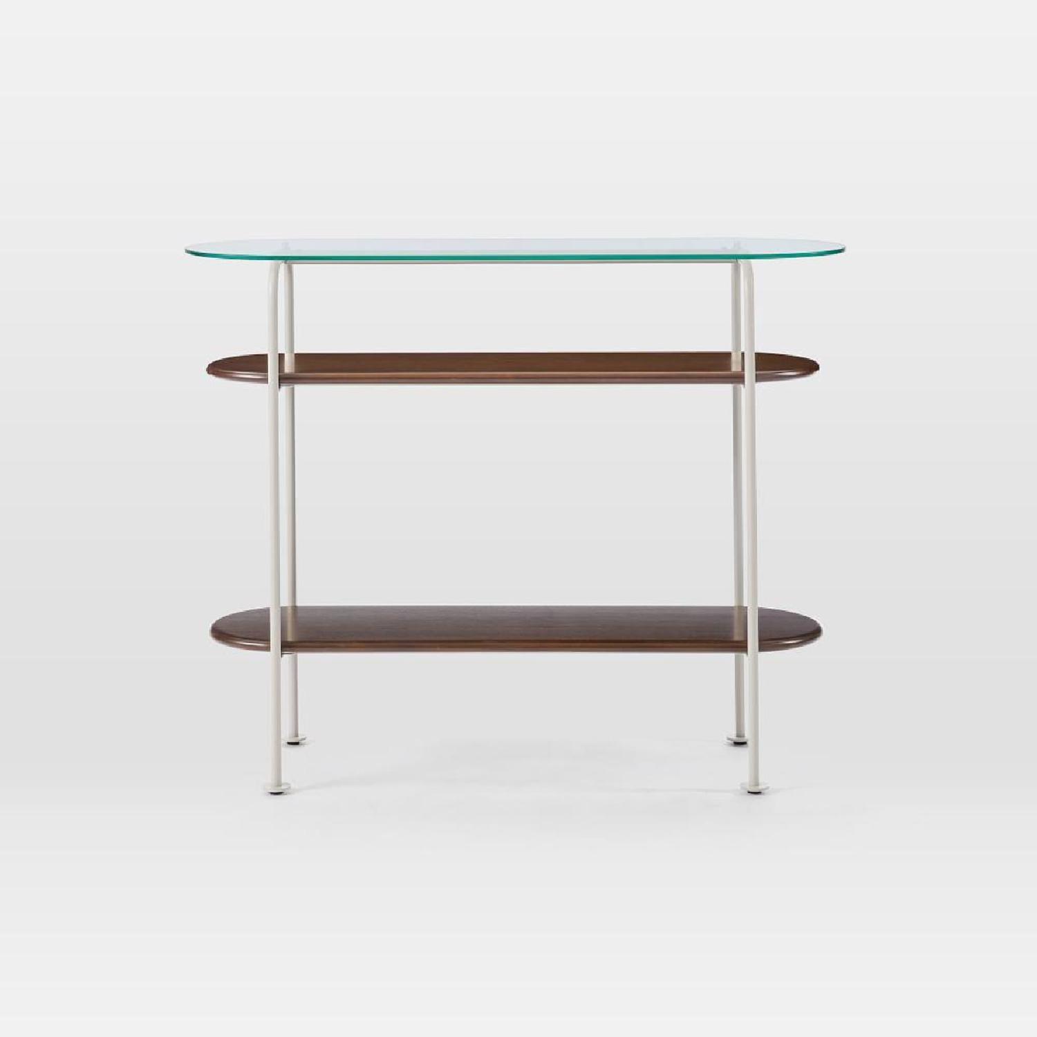 West Elm Ruby Wood & Glass Console - image-4