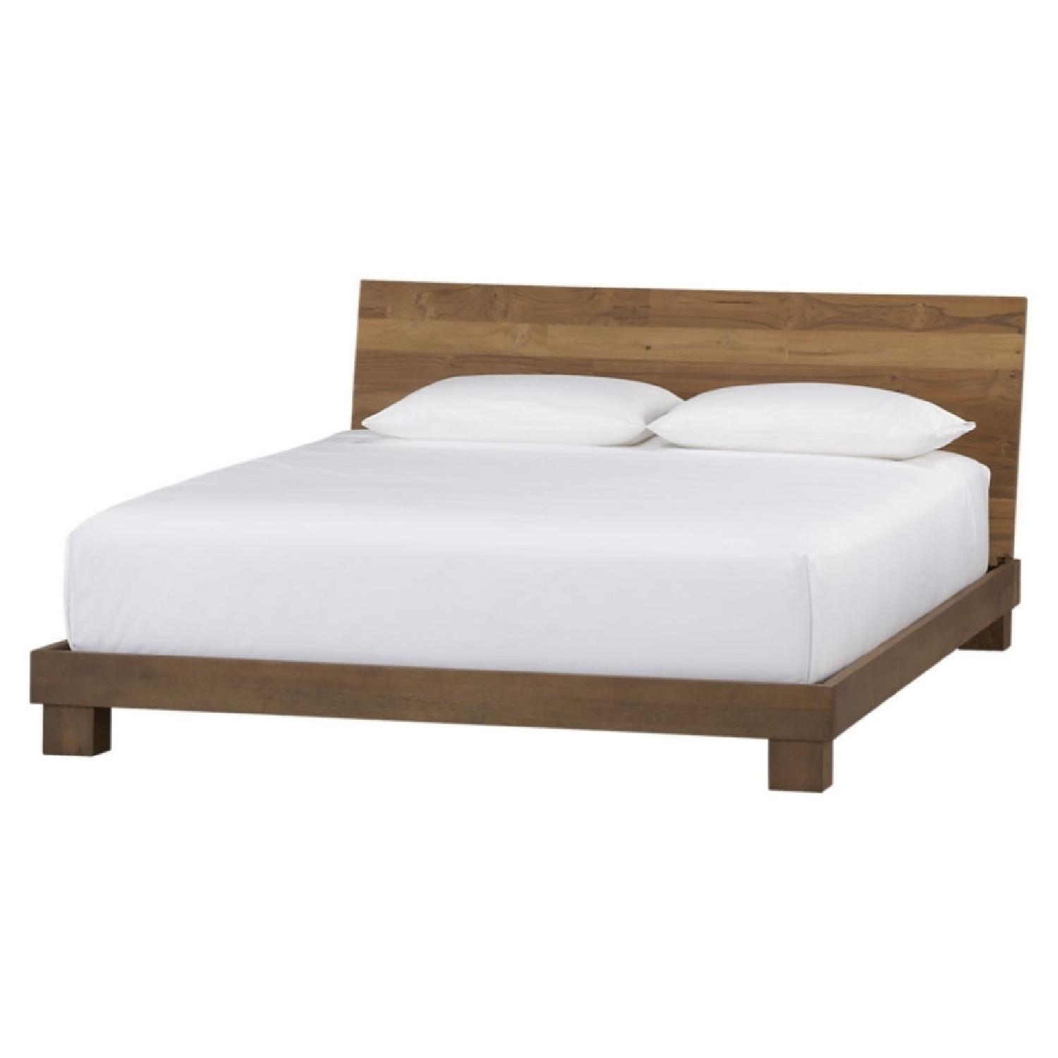 CB2 Dondra Teak Queen Bed - image-11