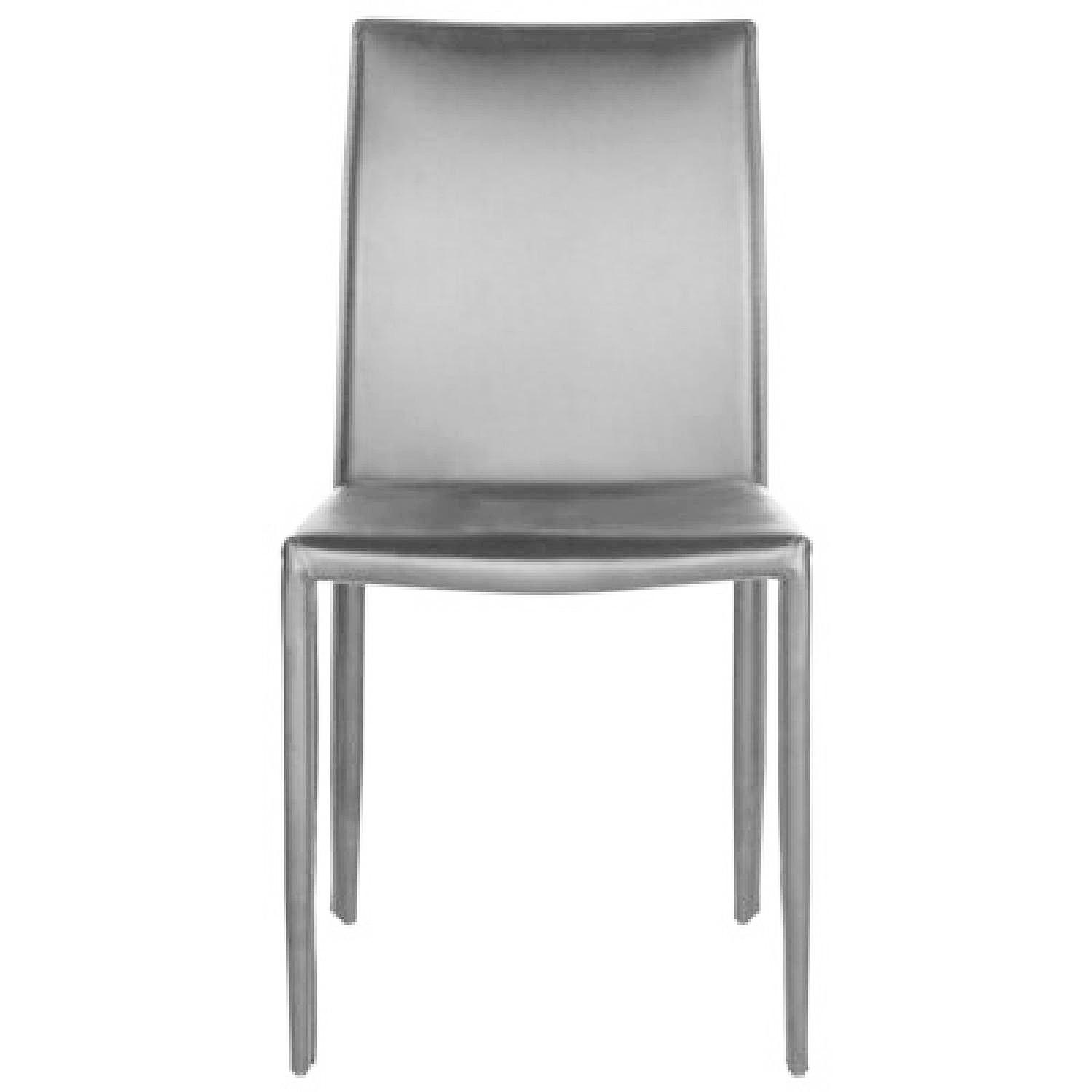 Safeviah Karna Bonded Leather Dining Chairs Set of 4 AptDeco