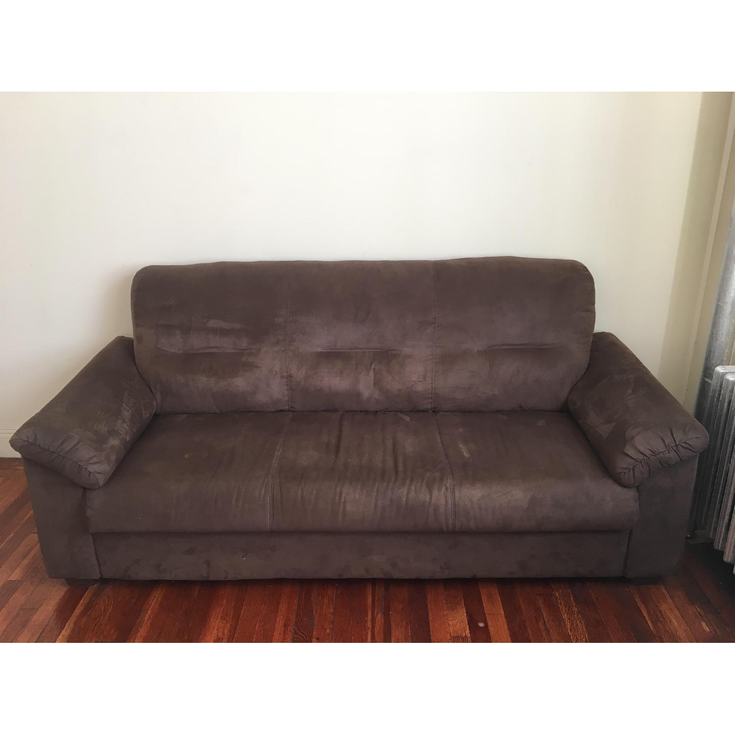 Ikea Knislinge Chocolate Brown Sofa - image-5