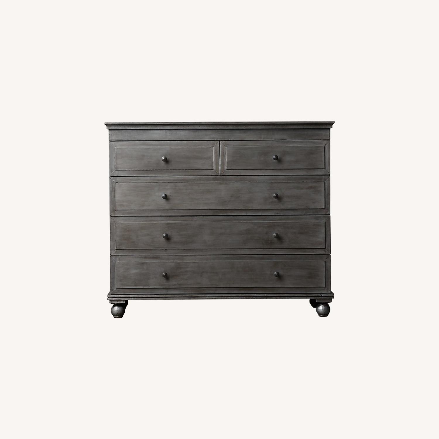 Restoration Hardware Annecy Metal-Wrapped 5-Drawer Dresser - image-0