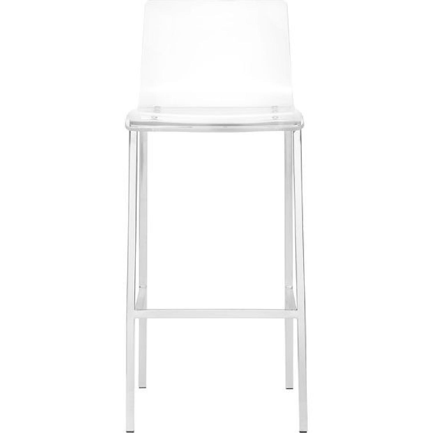 CB2 Lucite Bar Stools AptDeco