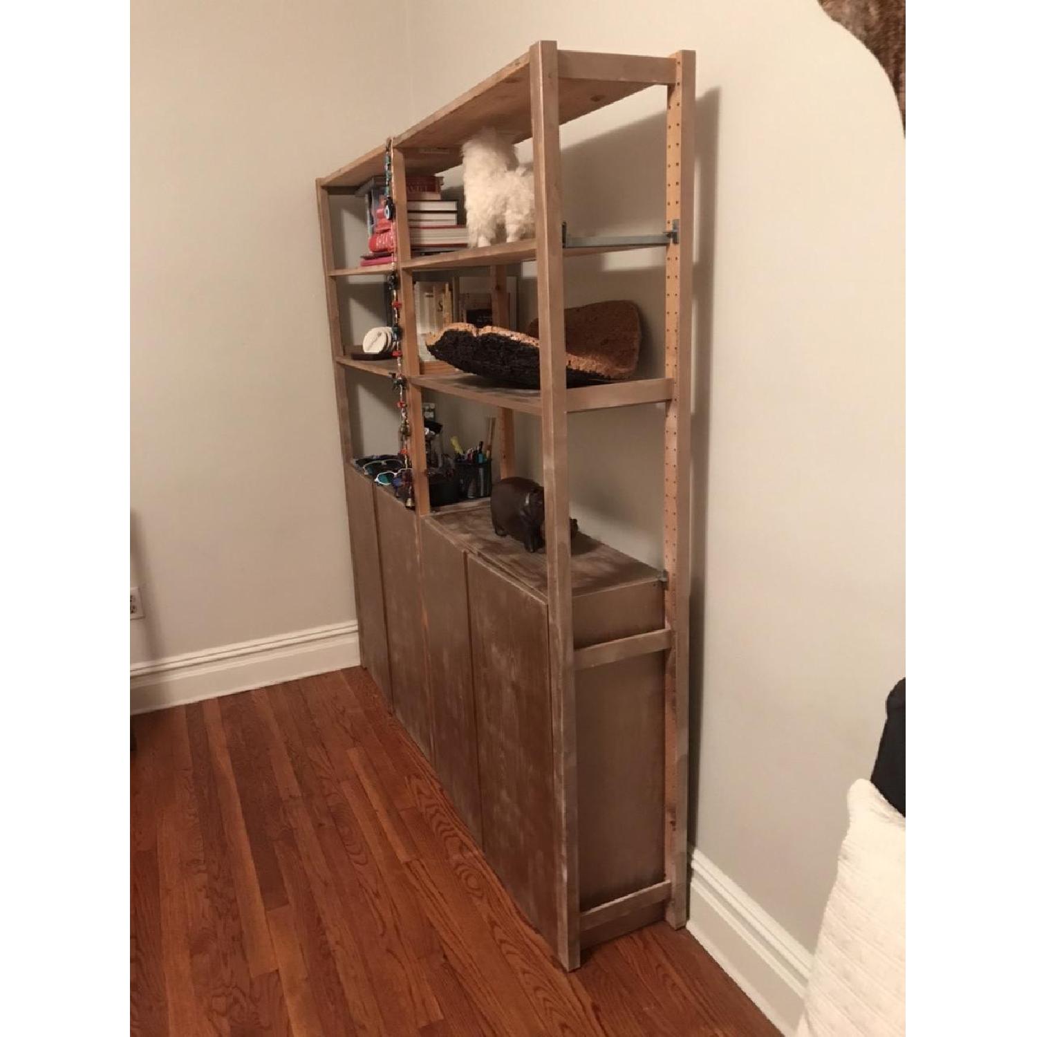 Ikea Rose Gold 2Section Bookcase w/ AptDeco