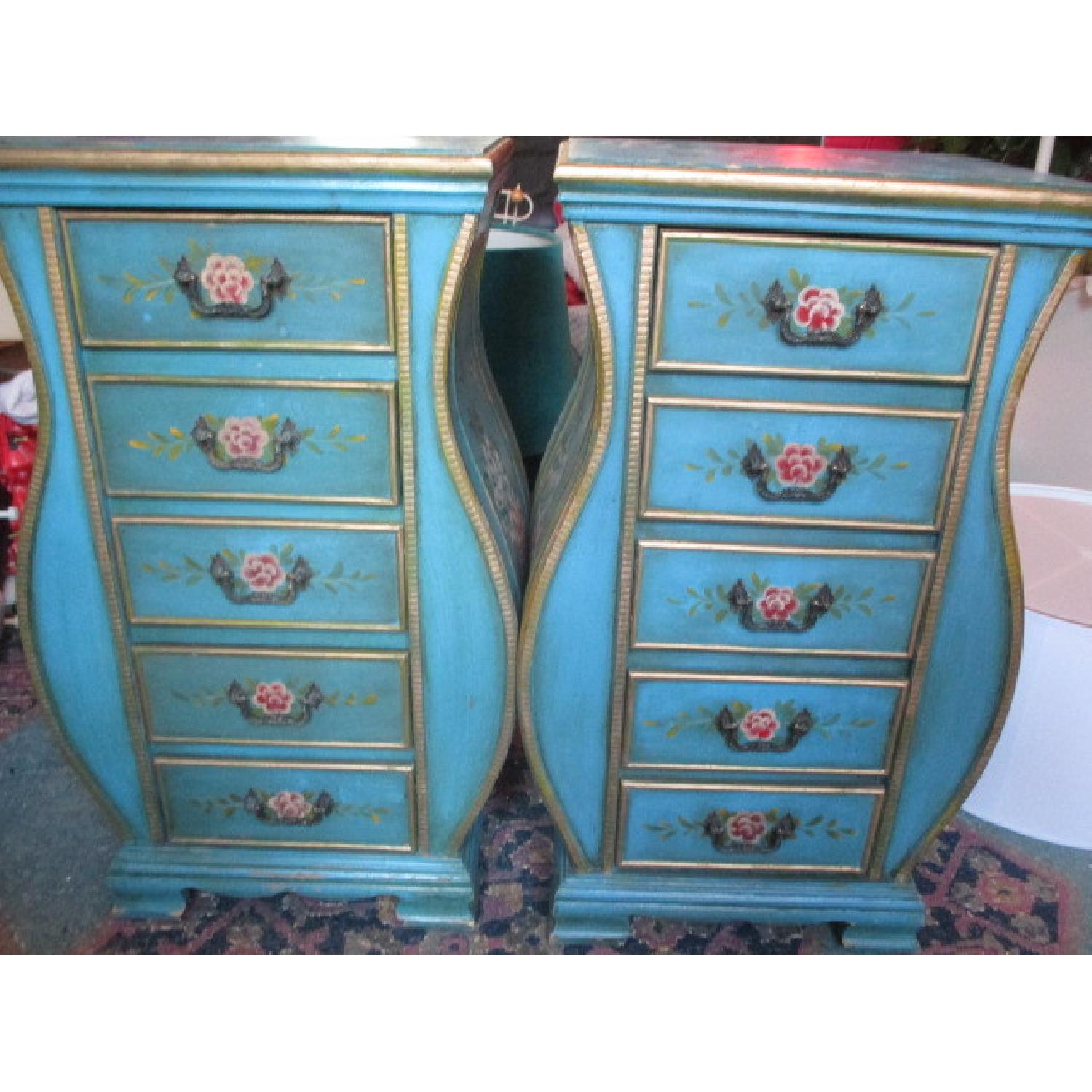 Hand Painted Bombe Chests AptDeco