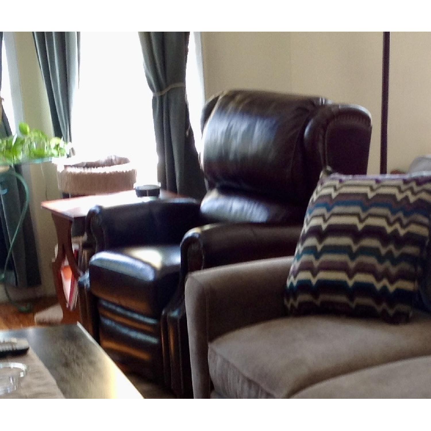 Raymour & Flanigan Recliner w/ Studded Accents - image-3