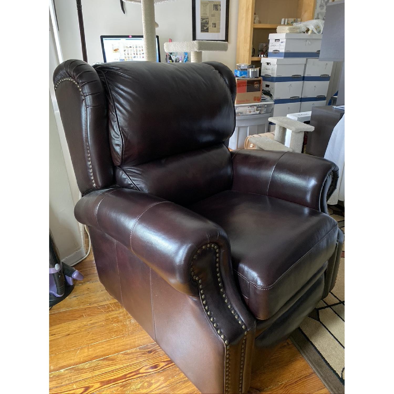 Raymour & Flanigan Recliner w/ Studded Accents - image-4