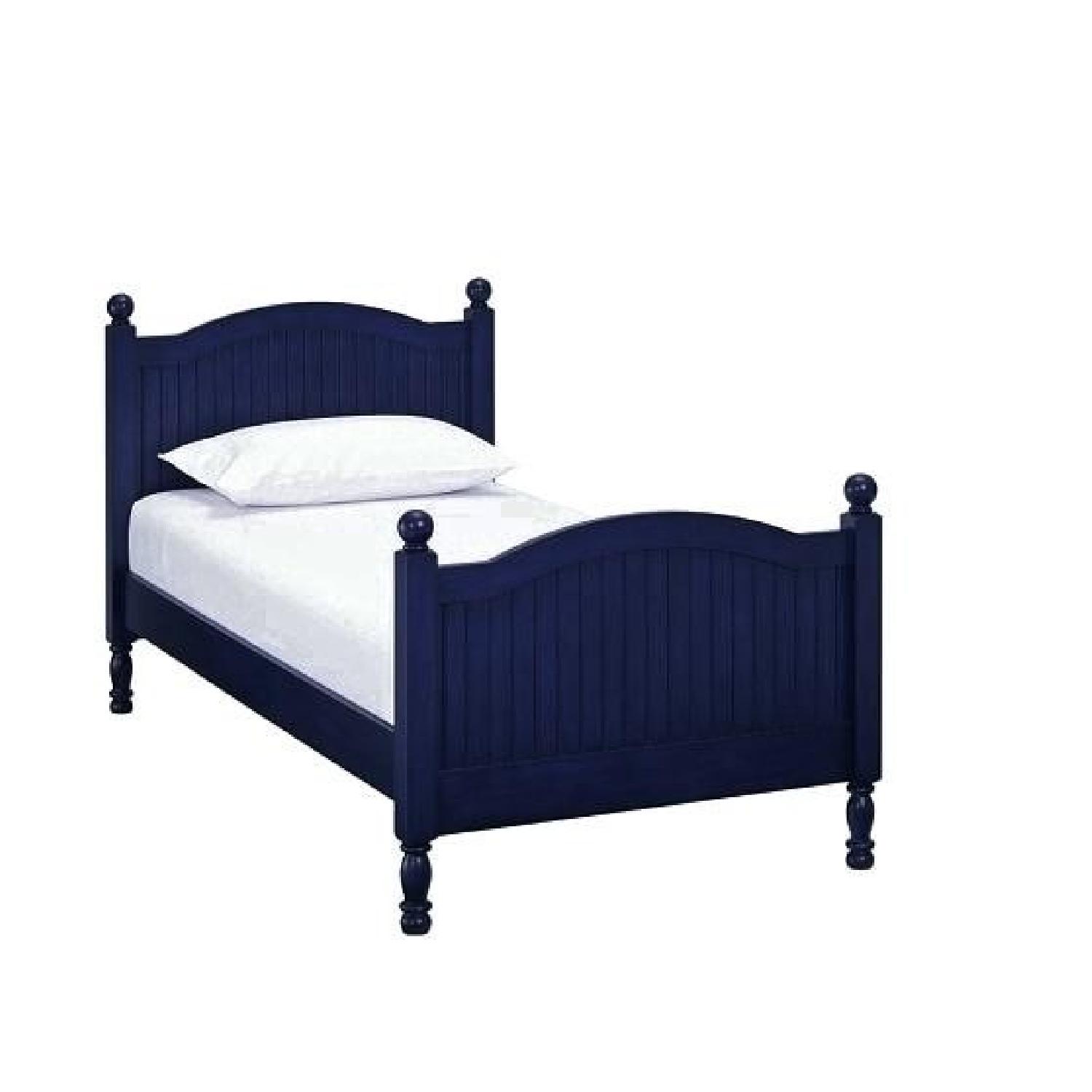 Pottery Barn Kids Navy Twin Catalina Bed w/ Footboard - image-0
