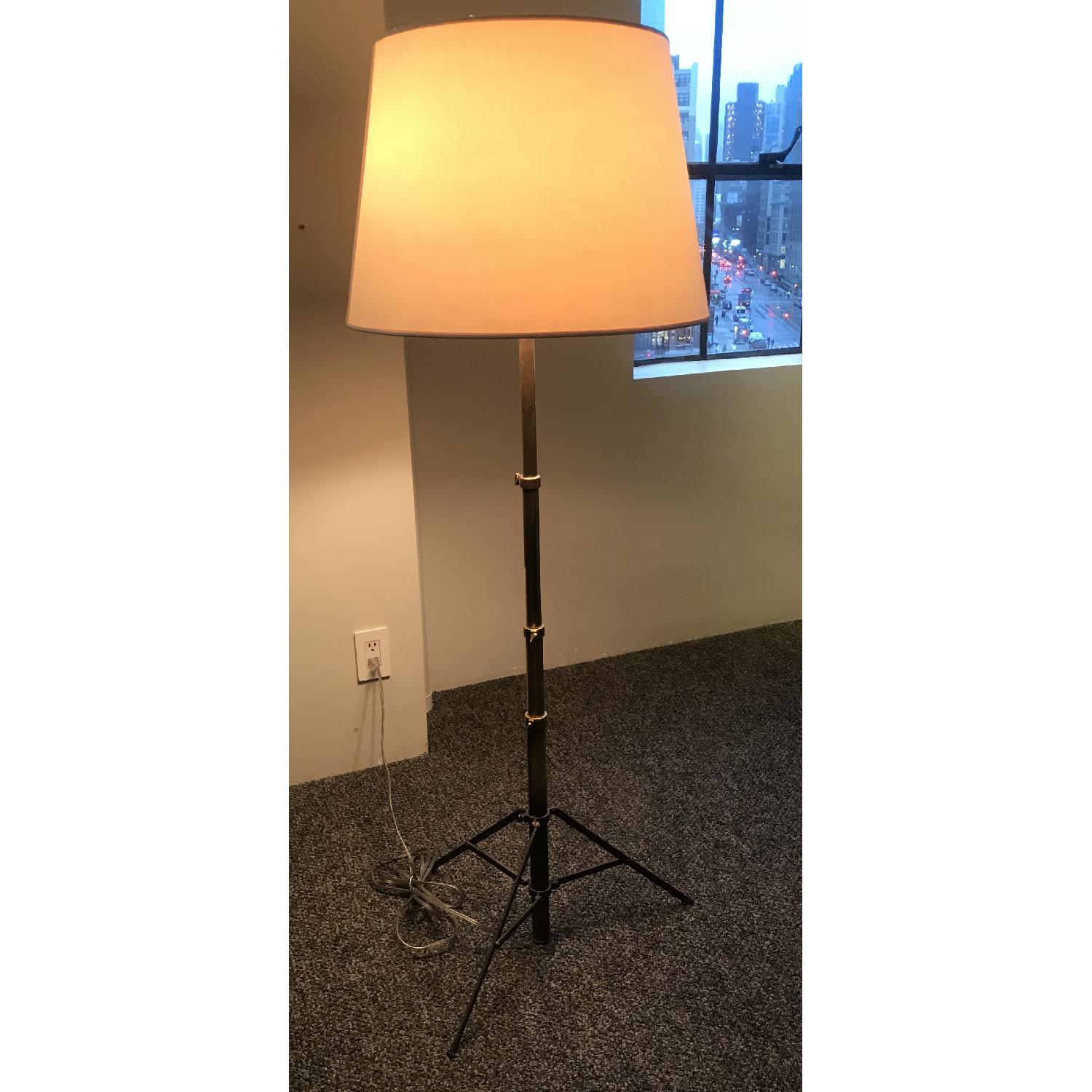 Visual Comfort Lighting Antique Brass Adjustable Floor Lamp - image-5