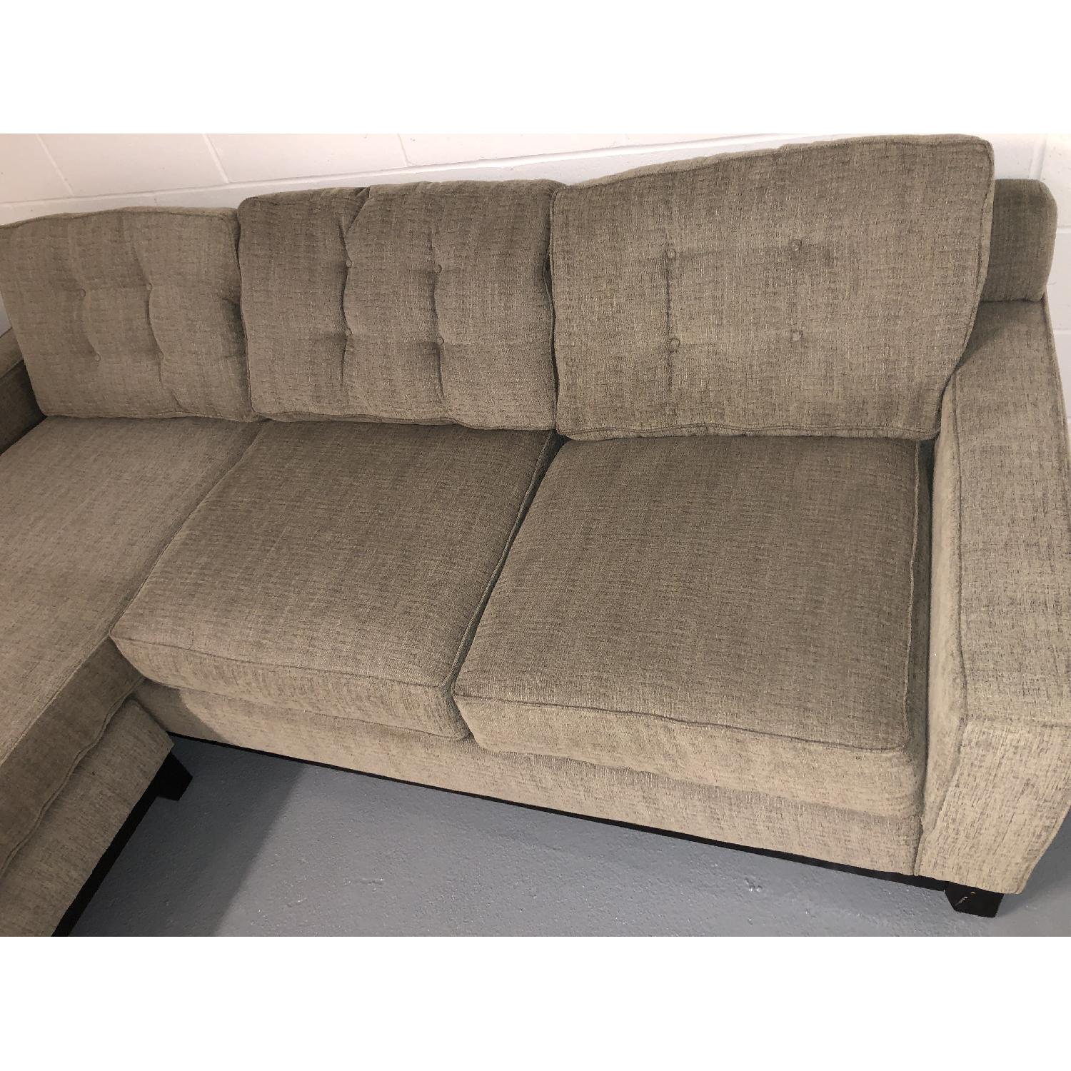Macy's Gray 2Piece Sectional Sofa AptDeco
