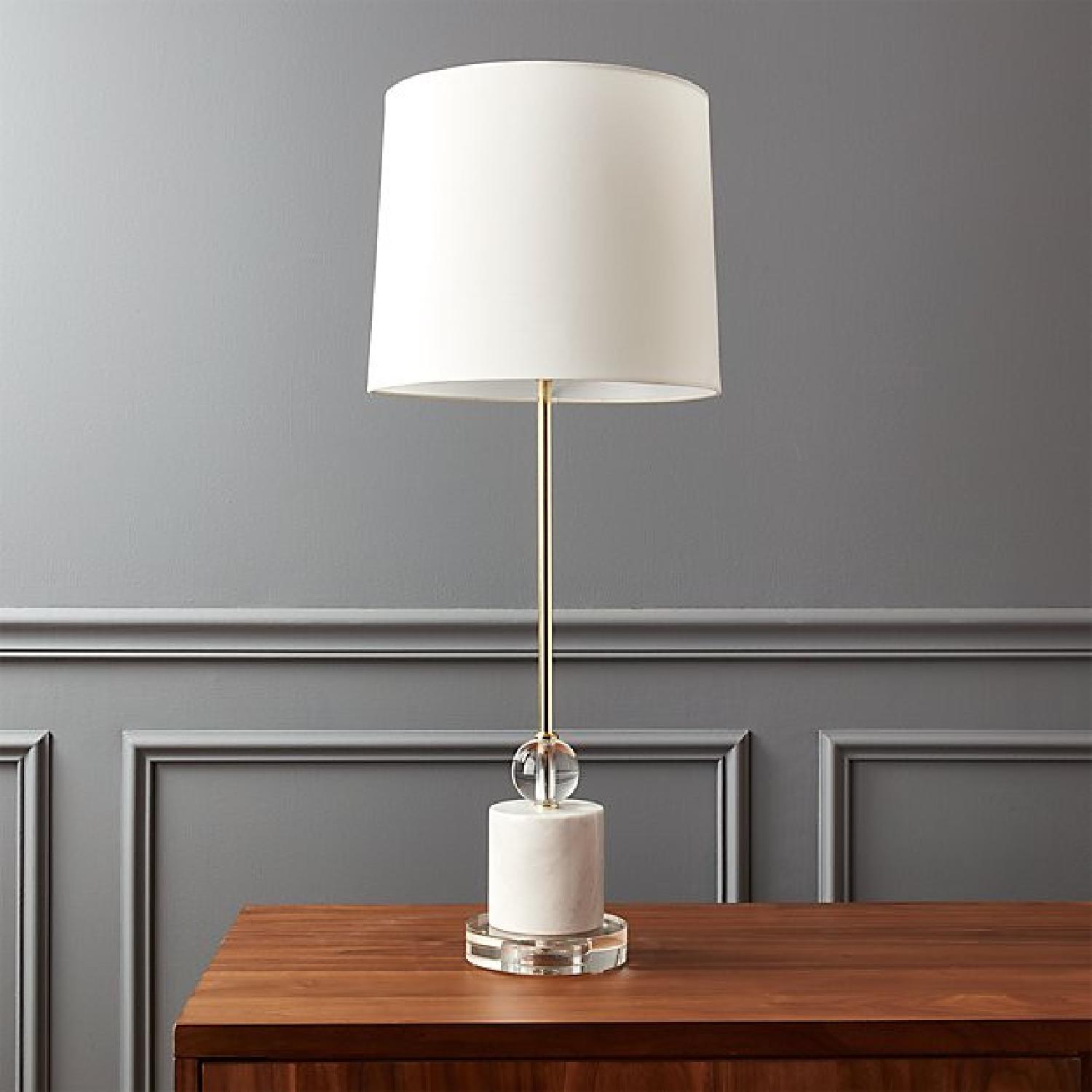 CB2 Siena Marble Base Table Lamp - image-6