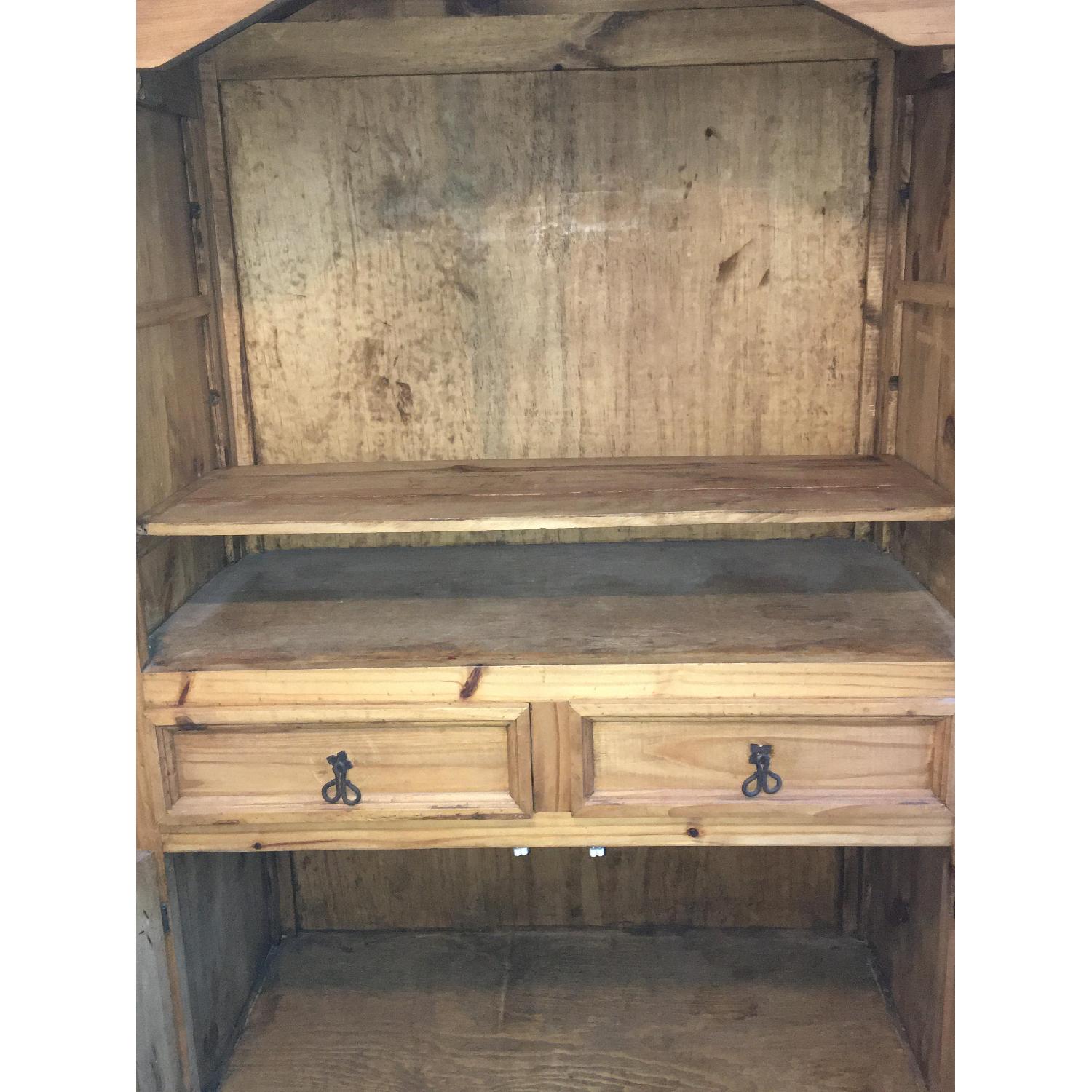 Mexican Sierra Rustic Pine Armoire AptDeco