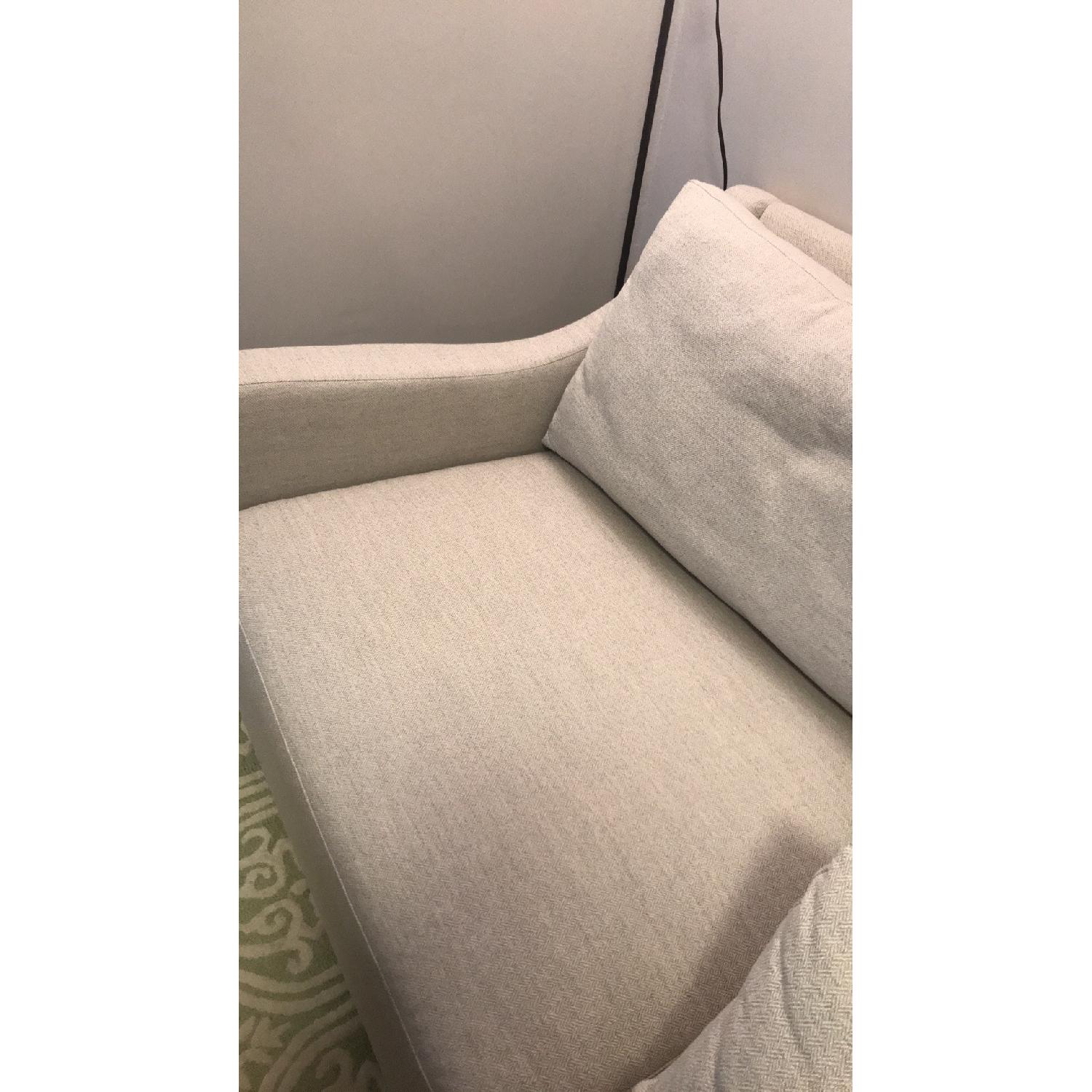 Crate & Barrel Verano II Petite Slope Arm Sofa - image-8